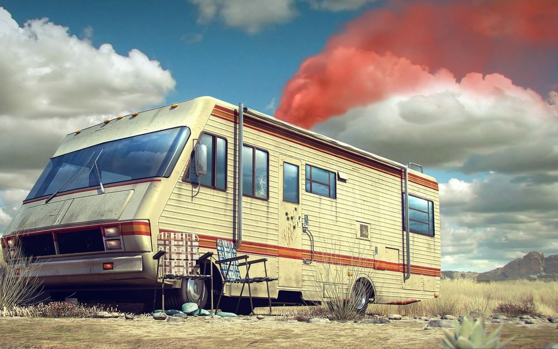 smoke, RV, Breaking Bad, 1080P, HD Wallpaper