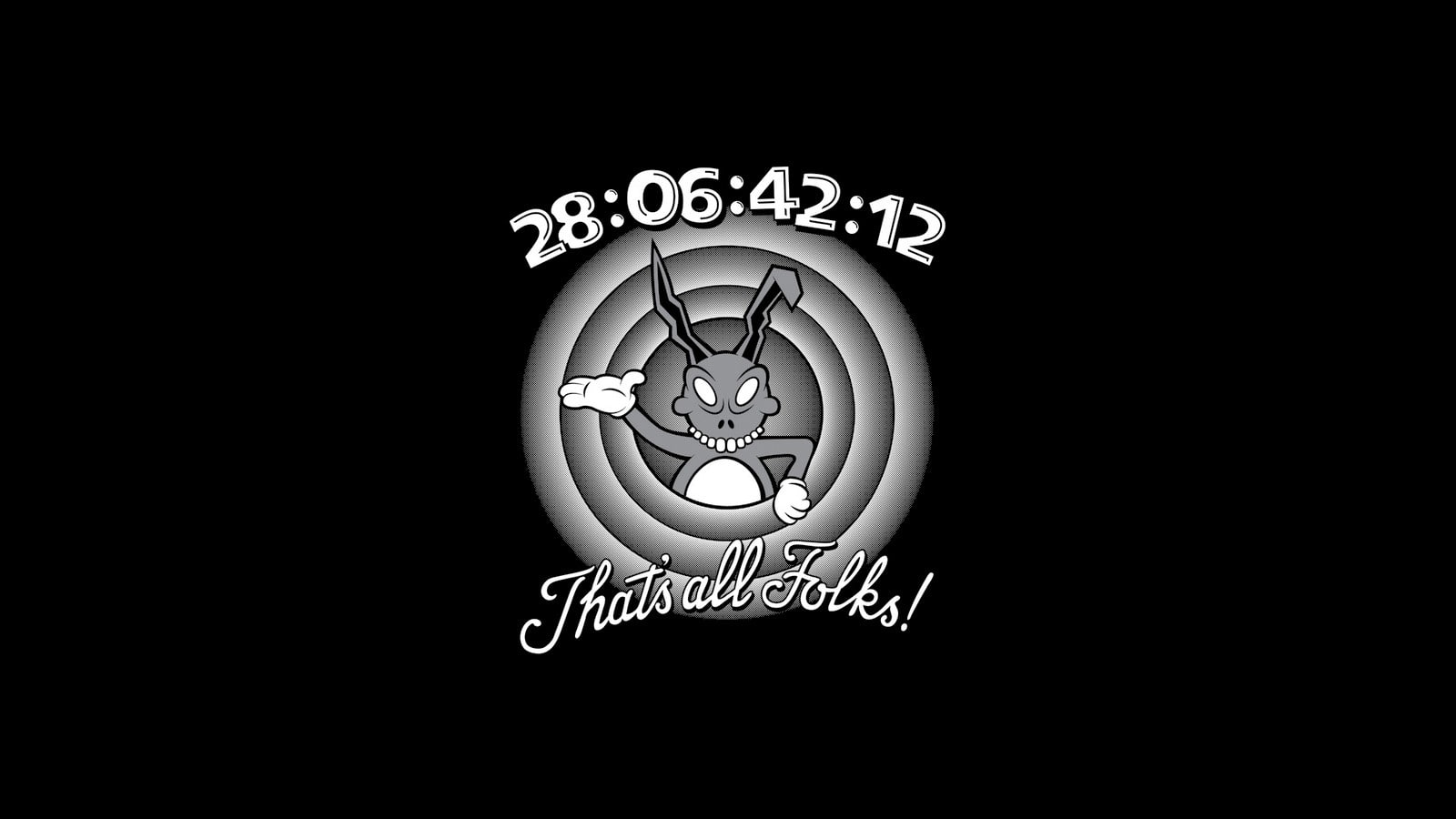 720P, cartoon, crossover, Looney Tunes, Thats All Folks, parody, HD Wallpaper