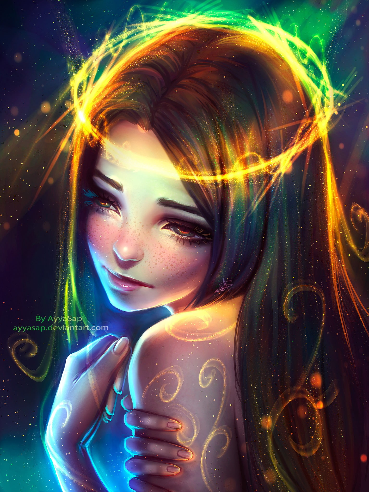 angel, nimbus, Ayya Saparniyazova, 1080P, Phone HD Wallpaper