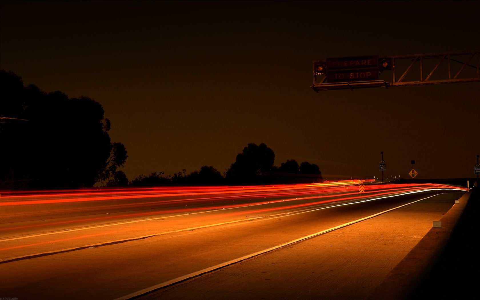 cars, night, timelapse, hd, lights, freeway, way, 720P, HD Wallpaper