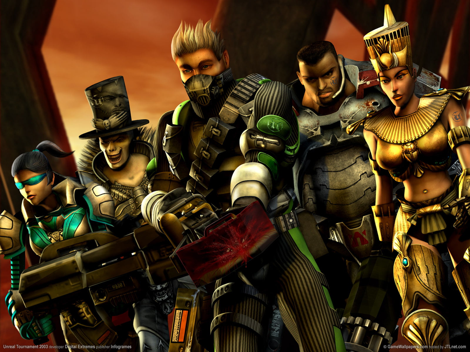 illustration, animated, 720P, weapon, sculpture, large group of objects, video games, still life, retail display, military, Unreal Tournament, creativity, HD Wallpaper