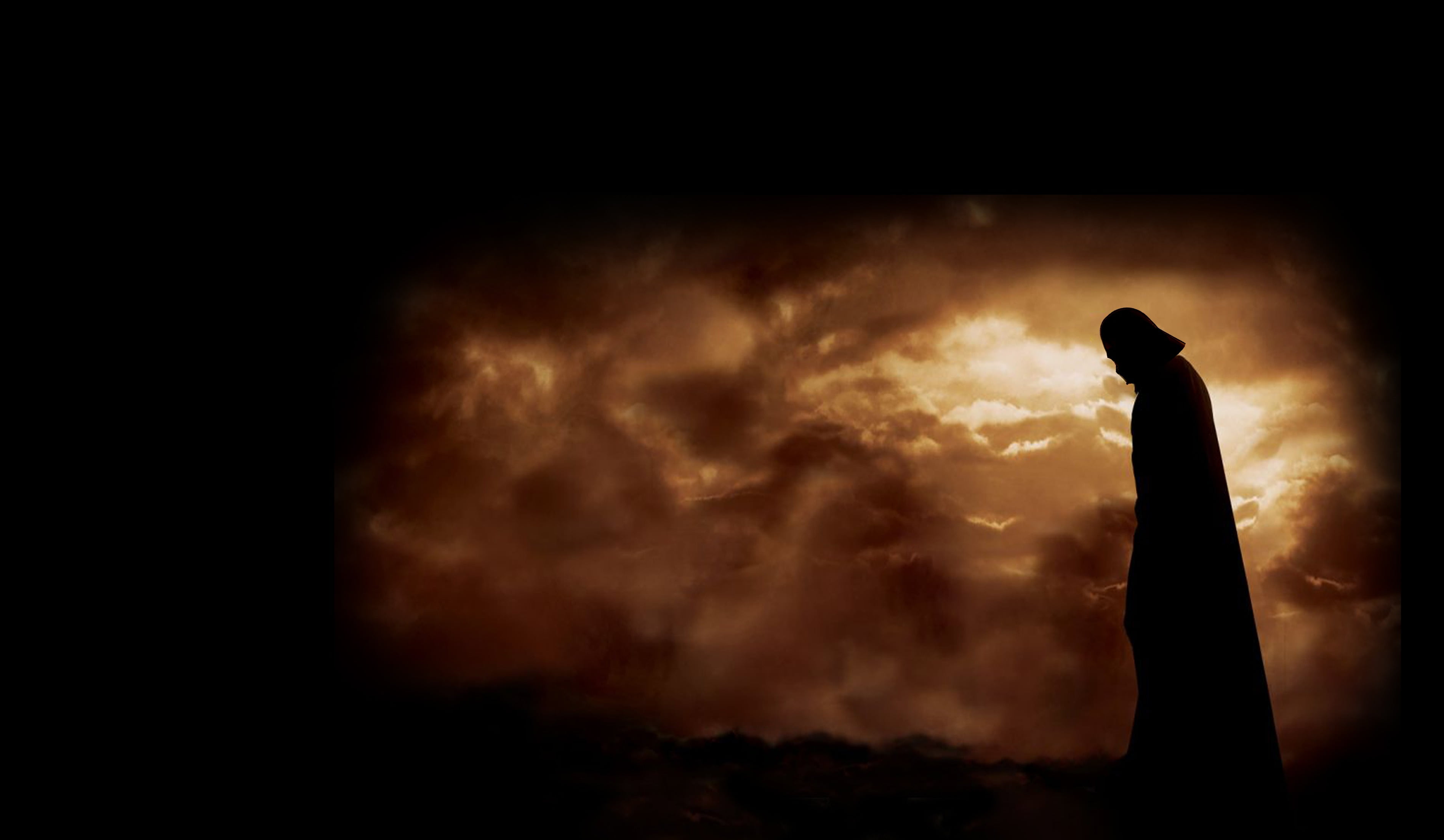 hope - concept, horror, silhouette, religion, no people, person, copy space, 2K, night, fear, emotion, cloud - sky, mystery, spirituality, spooky, nature, HD Wallpaper