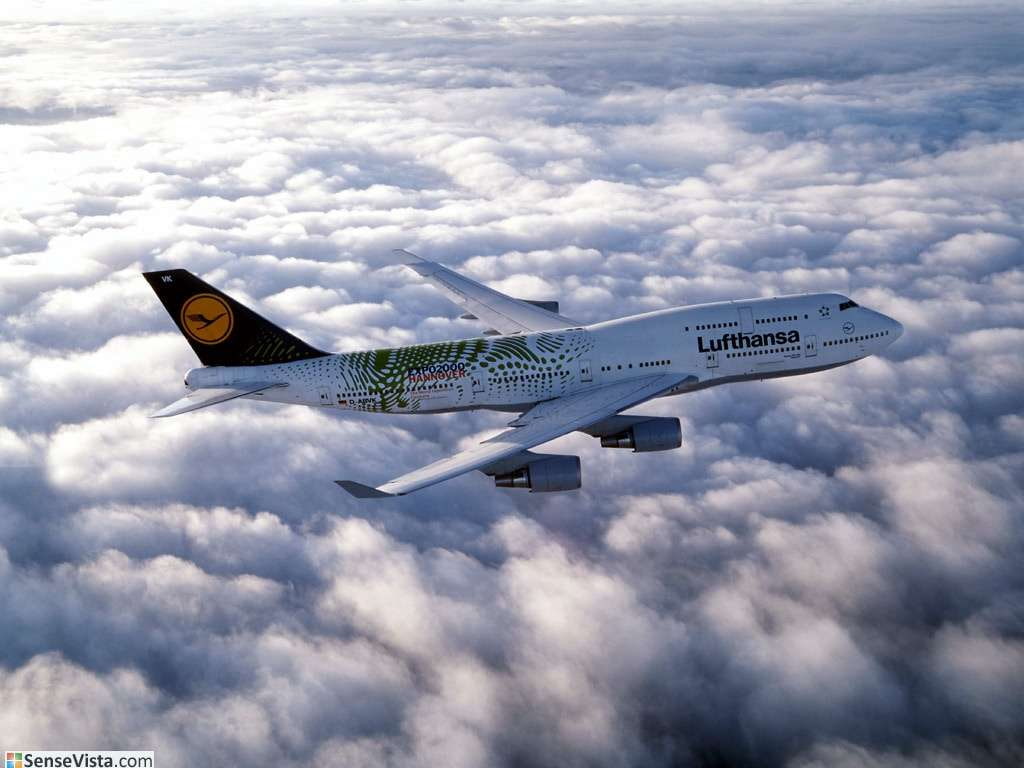 aircraft, art, Boeing 747 Jumbo Jet Lufthansa, lufthansa, jumbo, jet, boeing, hd, commercial, Cool, 480P, HD Wallpaper