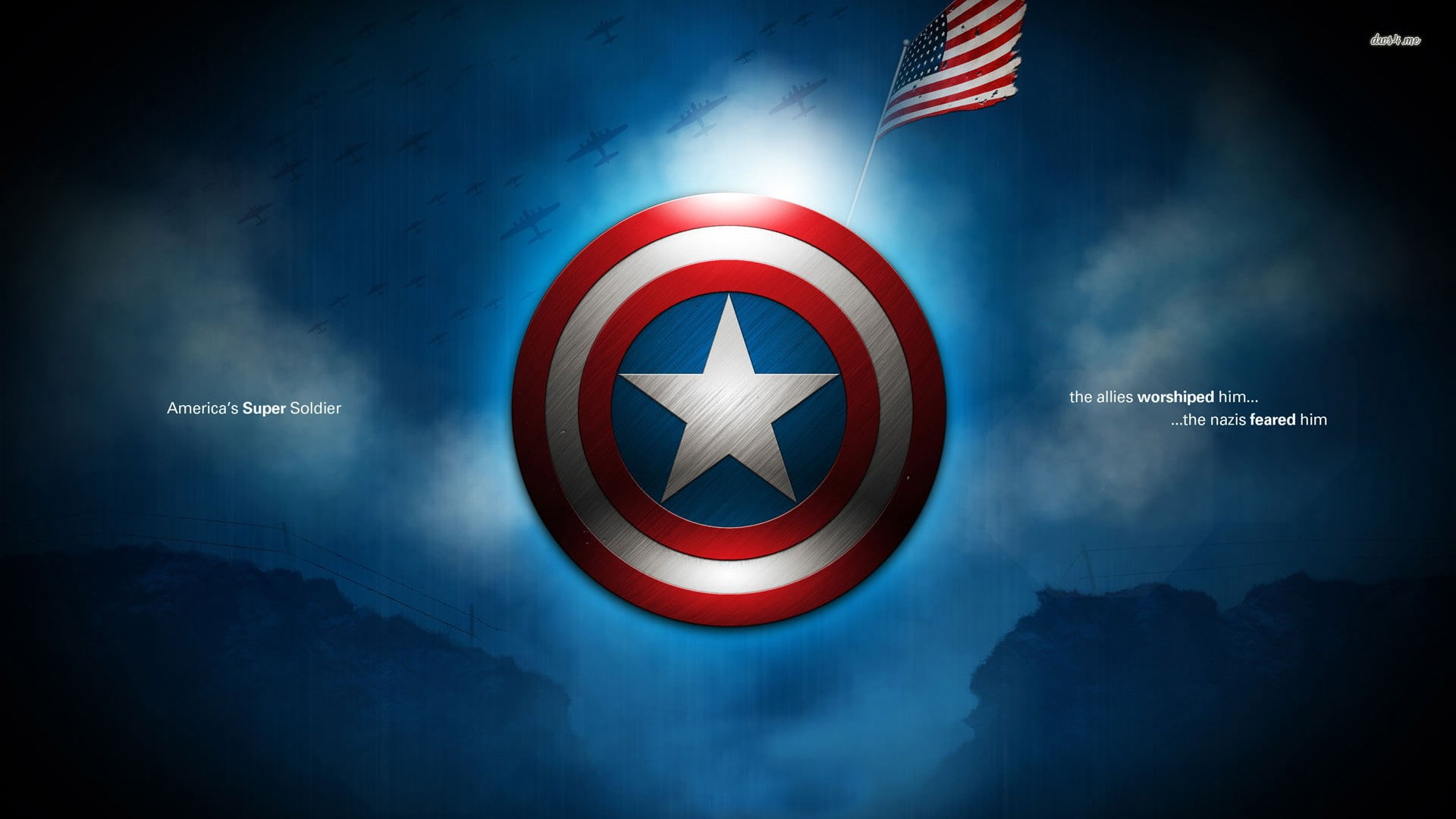 communication, red, patriotism, safety, shape, sign, blue, shield, sky, 1080P, flag, symbol, economy, digital art, Captain America, security, circle, cross shape, HD Wallpaper