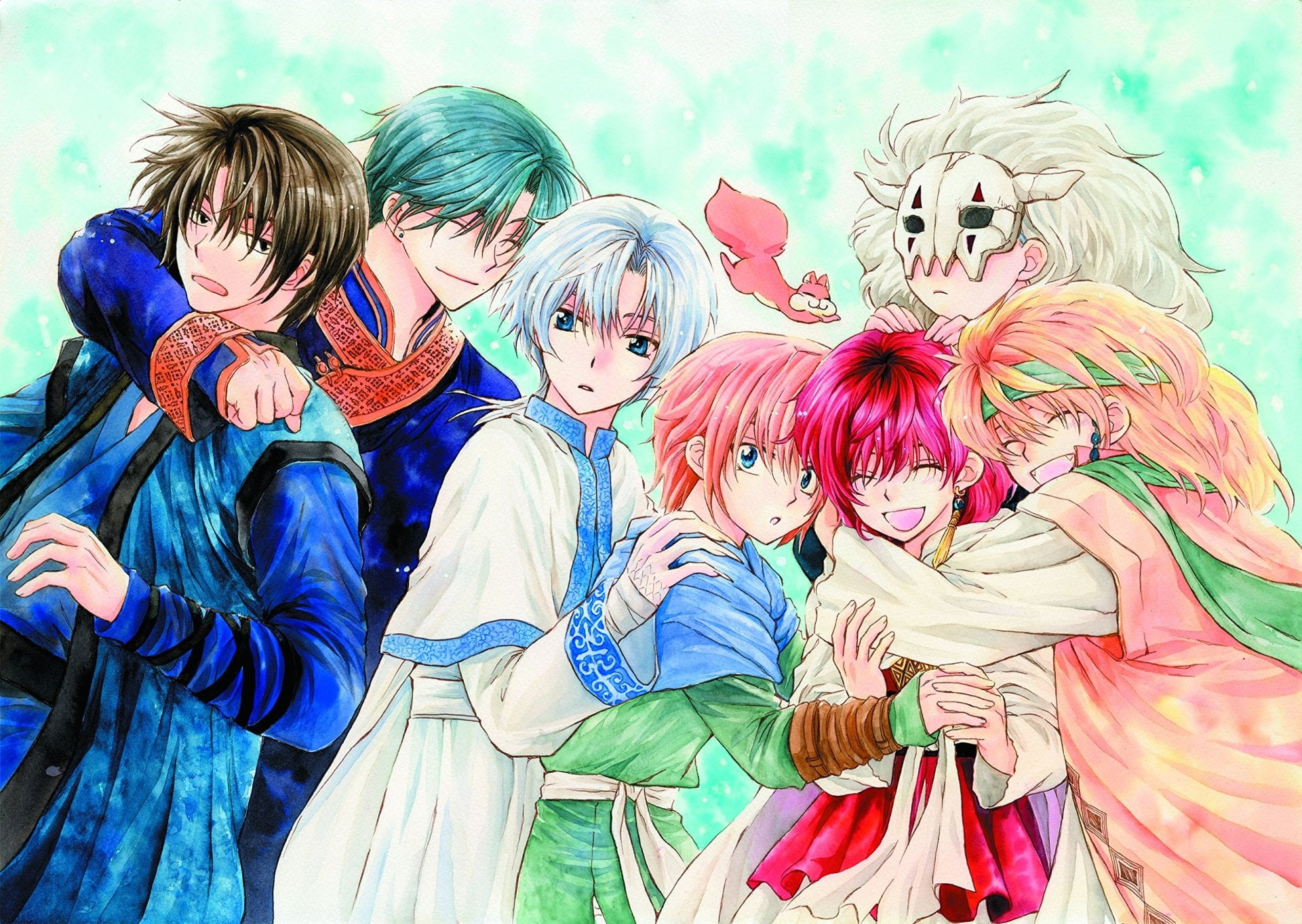 young adult, dressing up, Yona of the Dawn, representation, 1080P, indoors, Ao (Yona of the Dawn), Anime, creativity, multi colored, women, Jae-Ha (Yona of the Dawn), HD Wallpaper