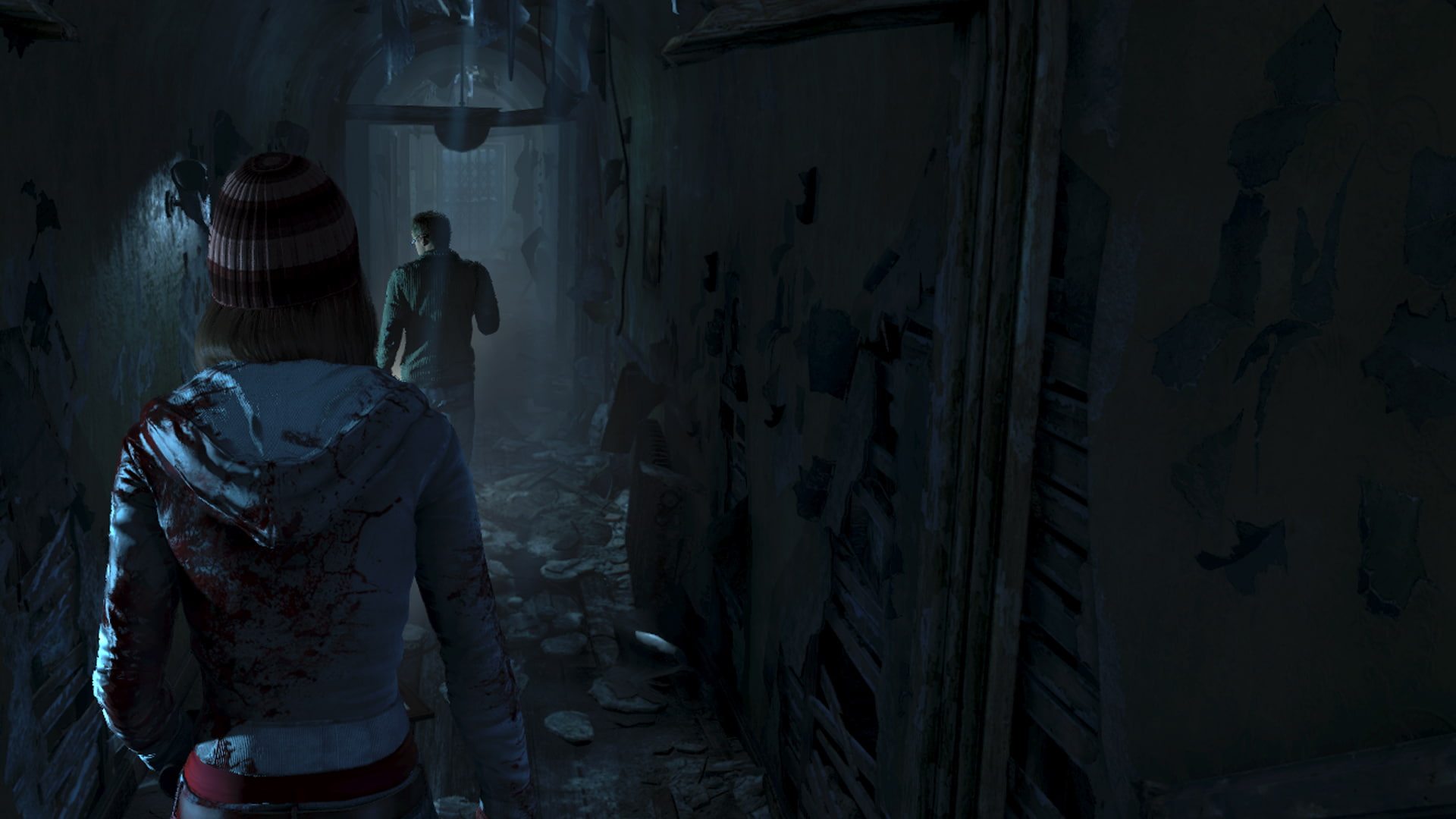hooded, jacket, video, pink, game, s, dawn, women, cap, gray, brown, characters, until dawn, knit, 1080P, video game, HD Wallpaper
