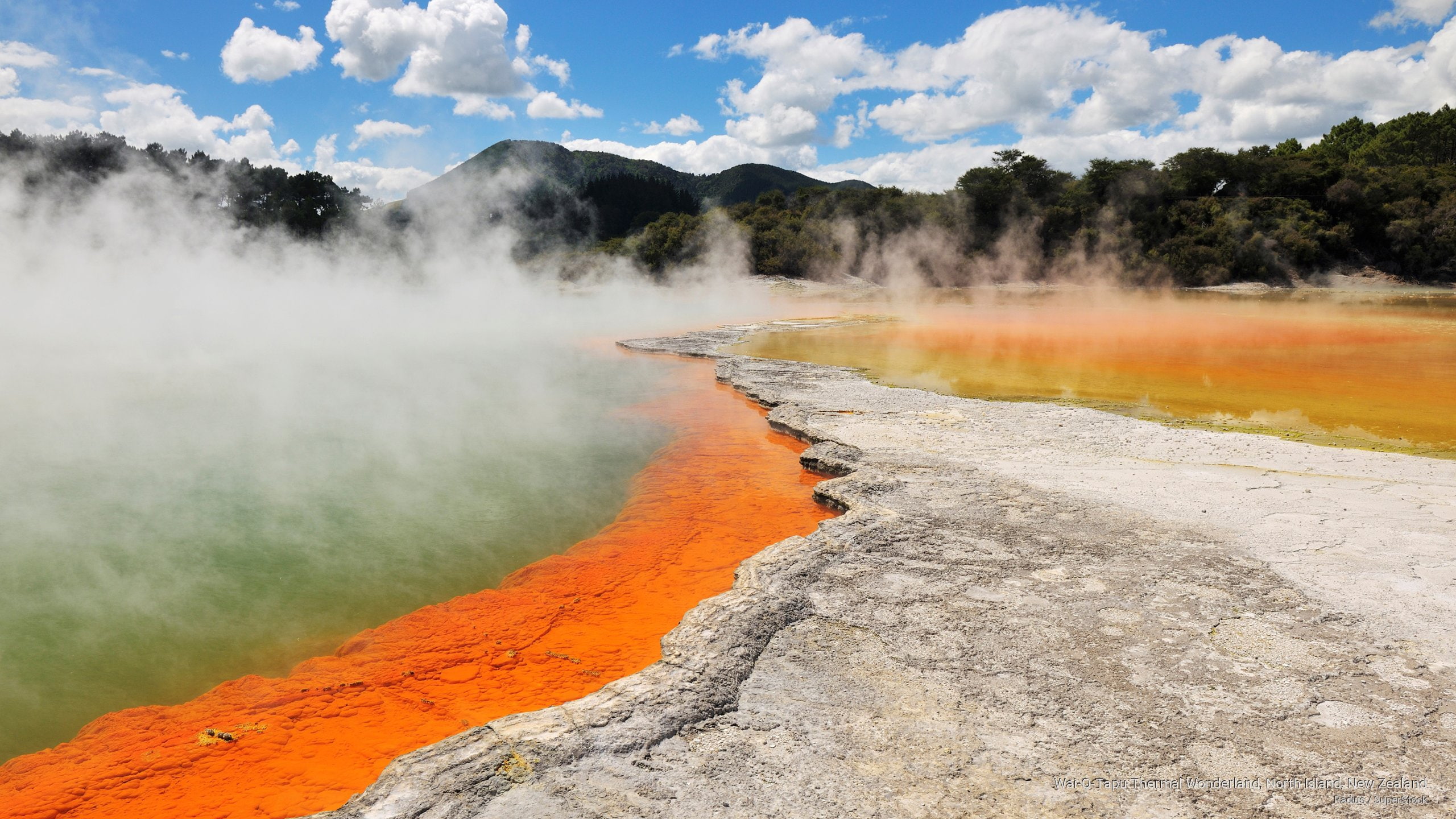 o, wai, new, island, tapu, zealand, wonderland, north, 2K, Oceania, thermal, HD Wallpaper