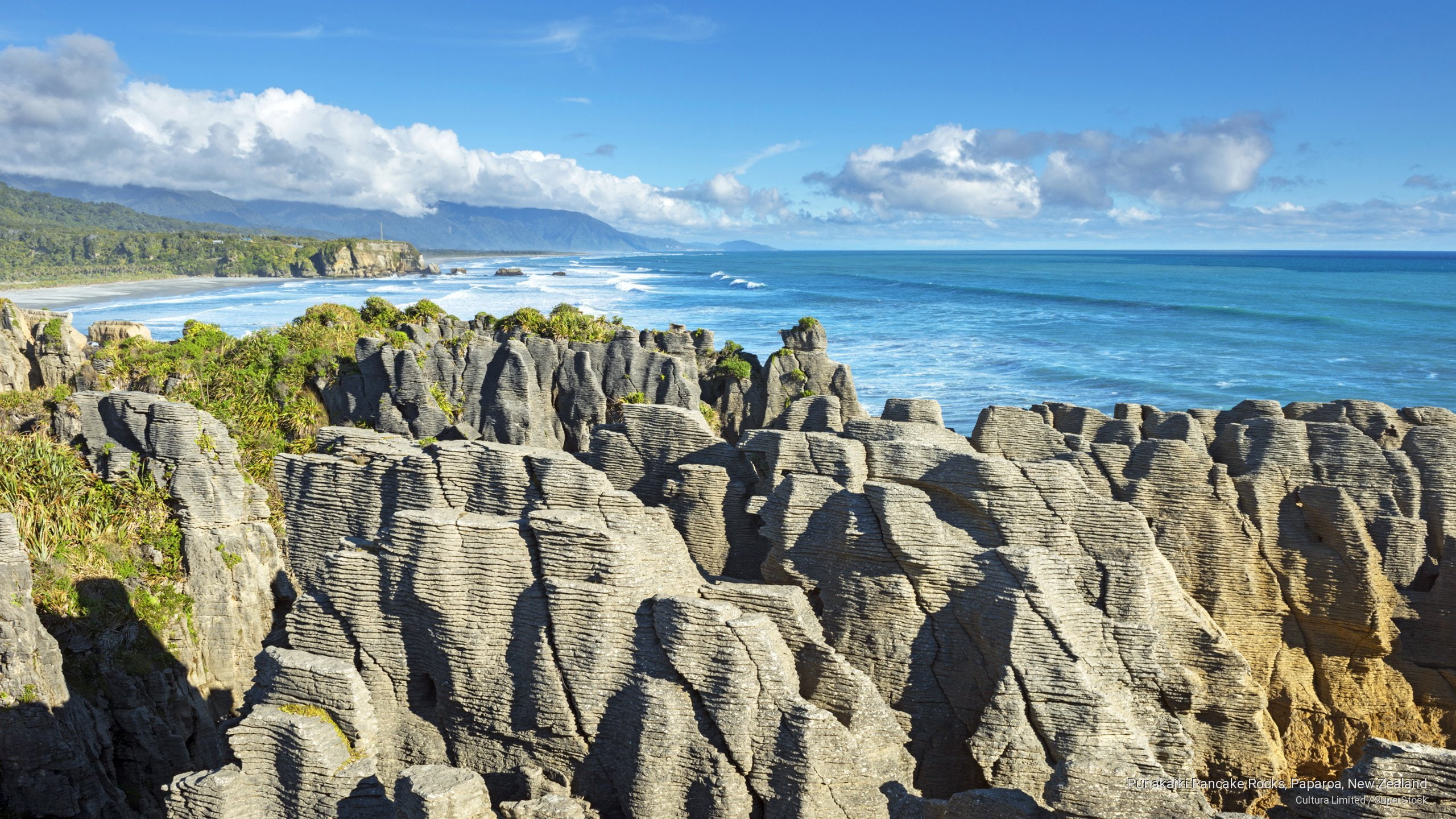 pancake, Oceania, punakaiki, 2K, new, rocks, paparoa, zealand, HD Wallpaper