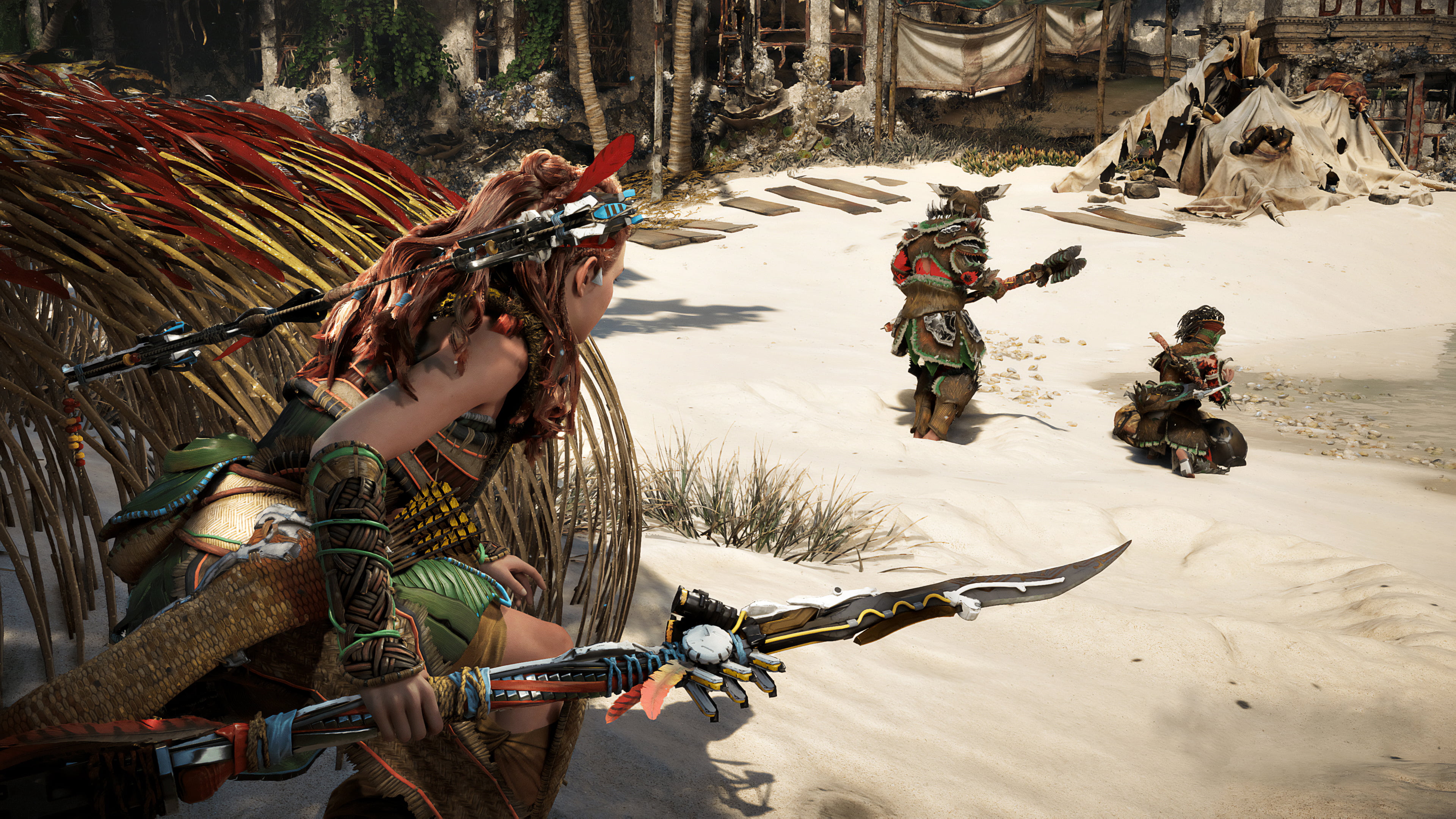 4K, Horizon II: Forbidden West, robot, horizon forbidden west, Aloy (Horizon: Zero Dawn), 4K, HD Wallpaper
