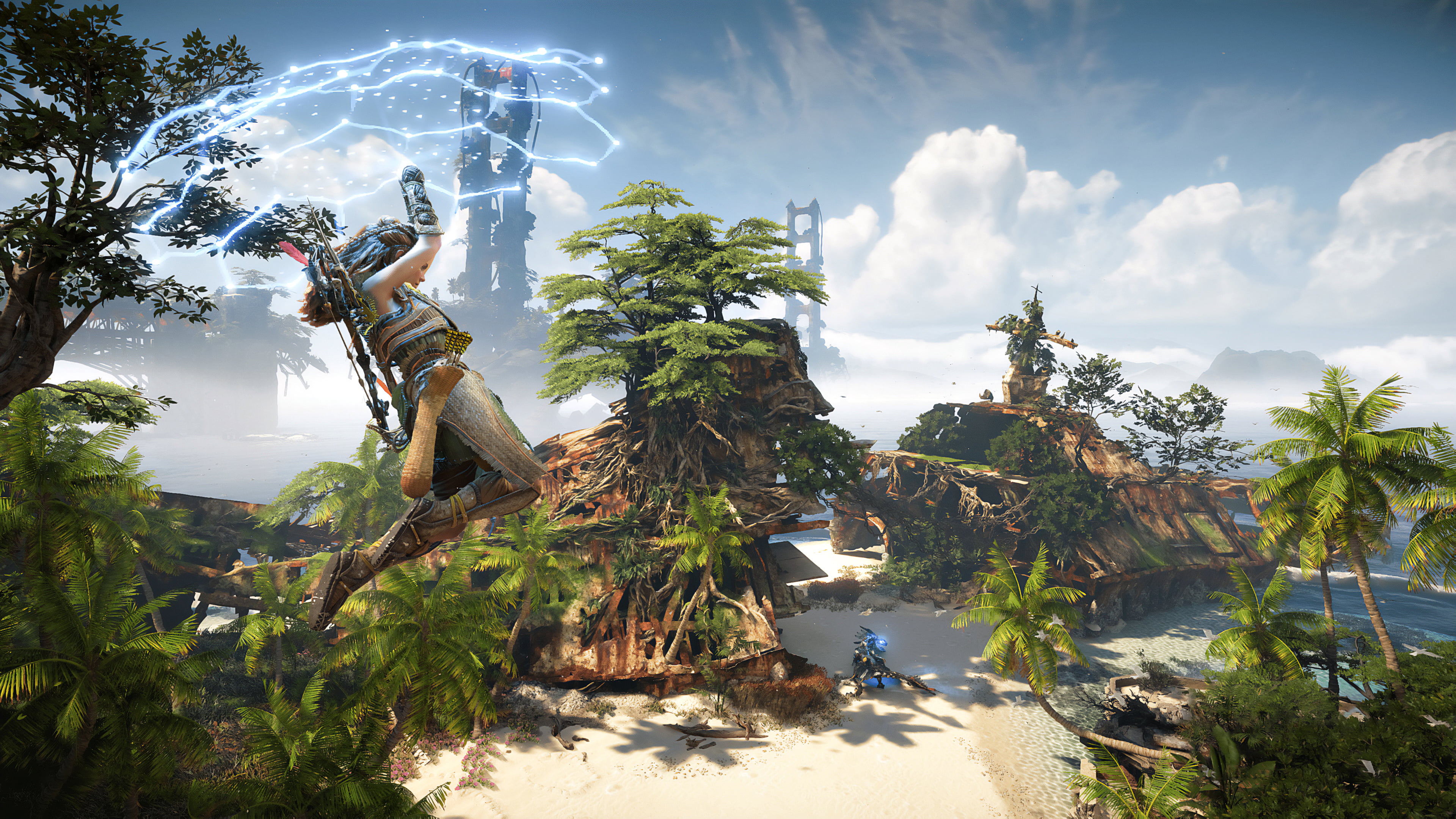 horizon forbidden west, Aloy (Horizon: Zero Dawn), robot, 4K, 4K, Horizon II: Forbidden West, HD Wallpaper