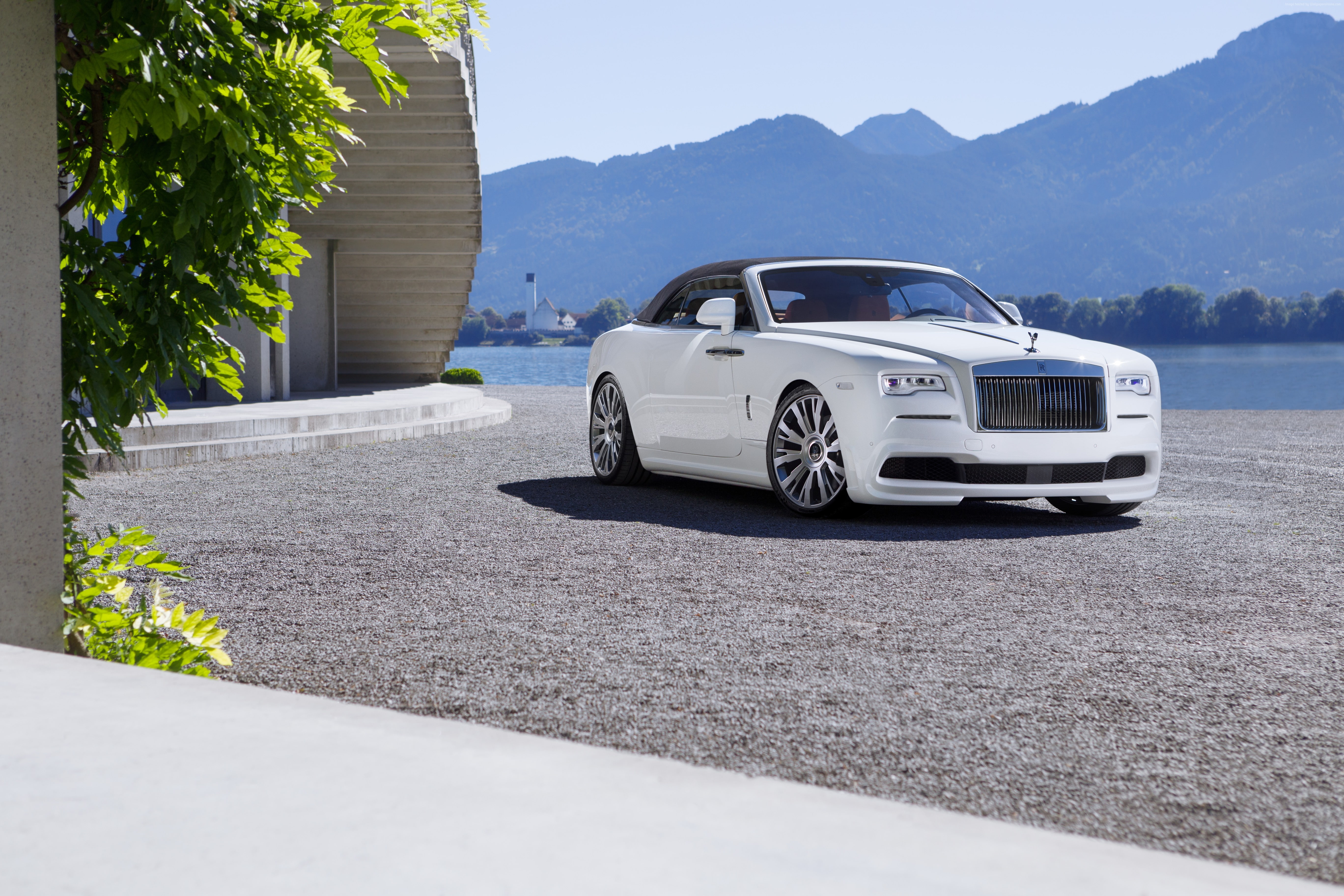 Spofec Rolls-Royce Dawn, luxury cars, white, 5K, HD Wallpaper