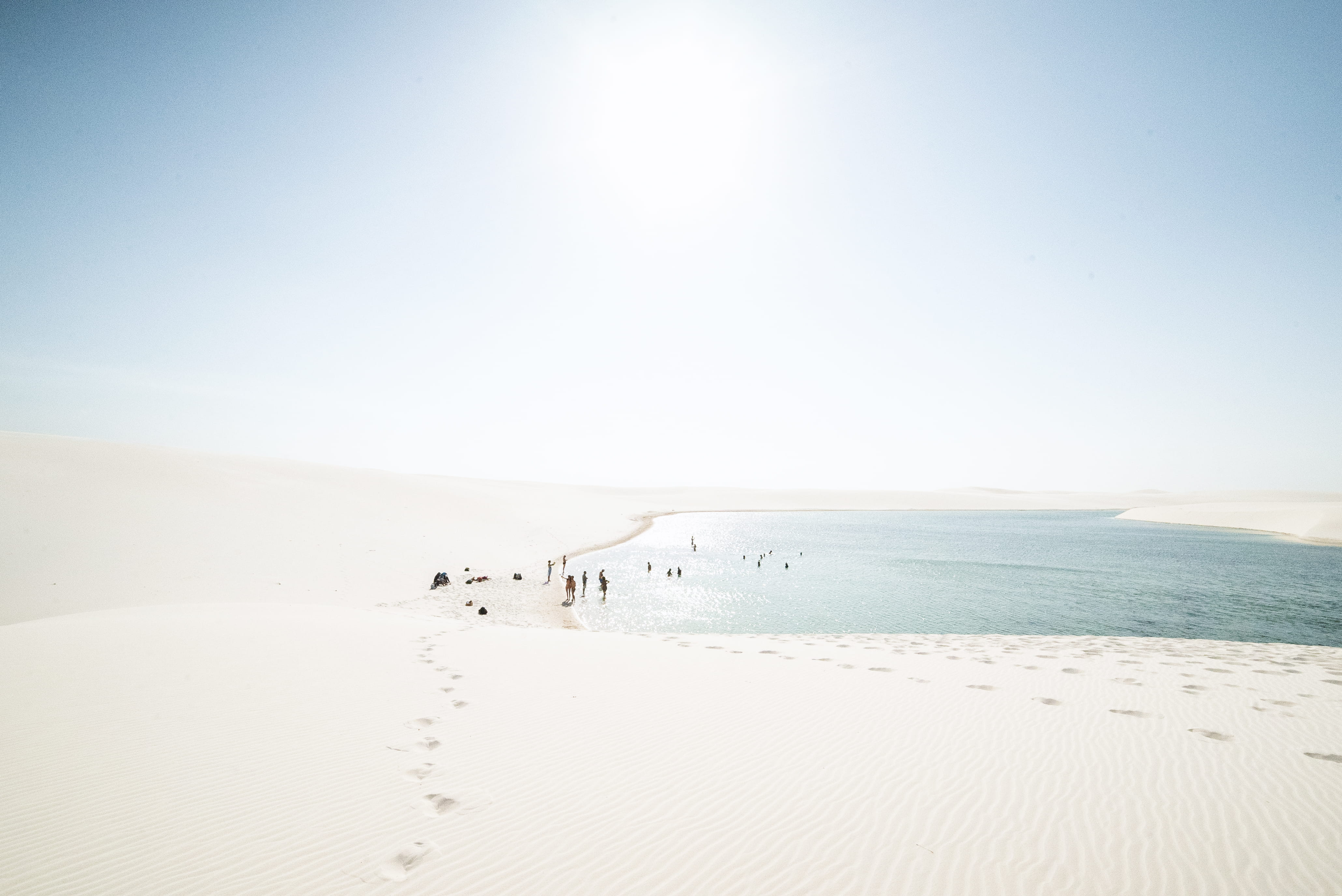 africa, desert, sunlight, arid Climate, horizon, brazil, holiday, sea, travel Destinations, dry, swimming, dune, footprint, scenics, beach, extreme Terrain, HD Wallpaper
