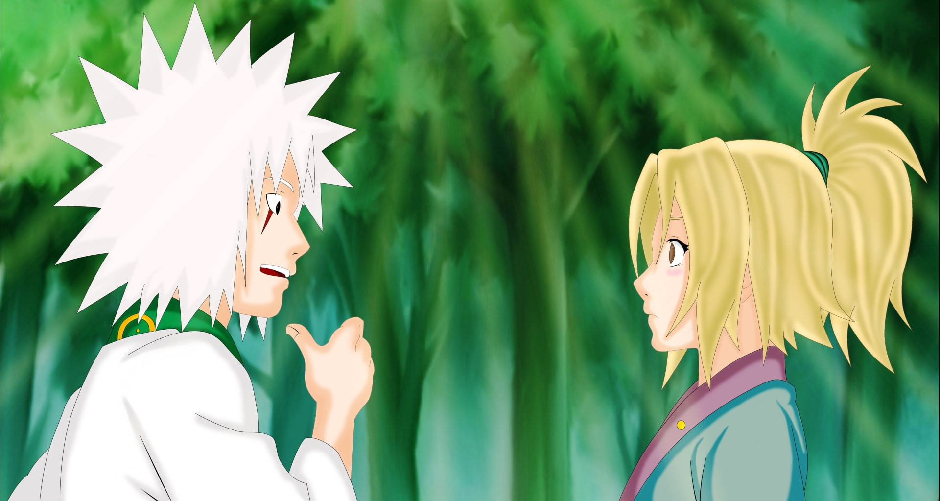 Jiraiya (Naruto), Naruto, Tsunade (Naruto), Anime, 1080P, HD Wallpaper