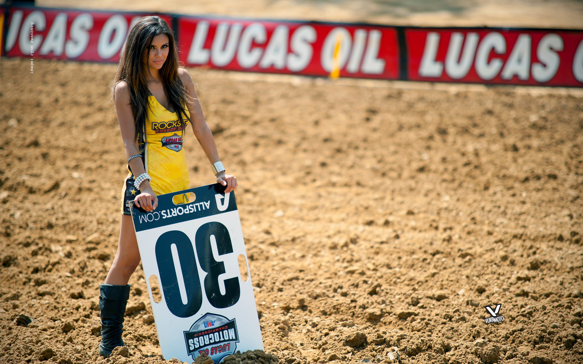 s, dress, hot babes and girls, yellow, mini, motocross, boots, tank, 1080P, girl, outfit, black, promo, women, HD Wallpaper
