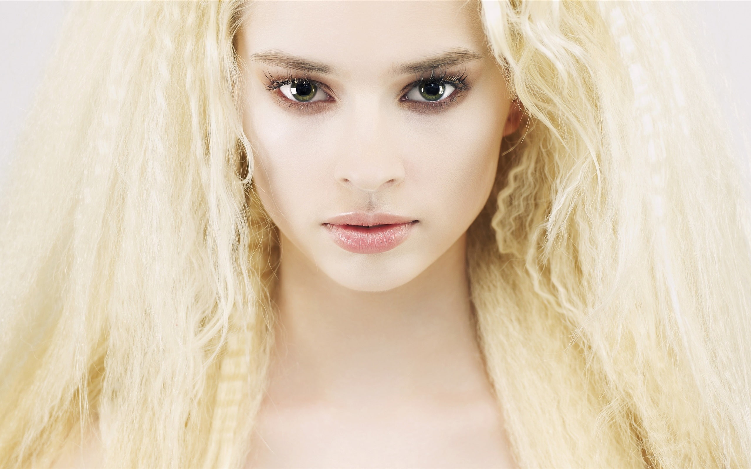 Hair, 2K, Girl, Eyelashes, Blonde, Eyes, Face, HD Wallpaper