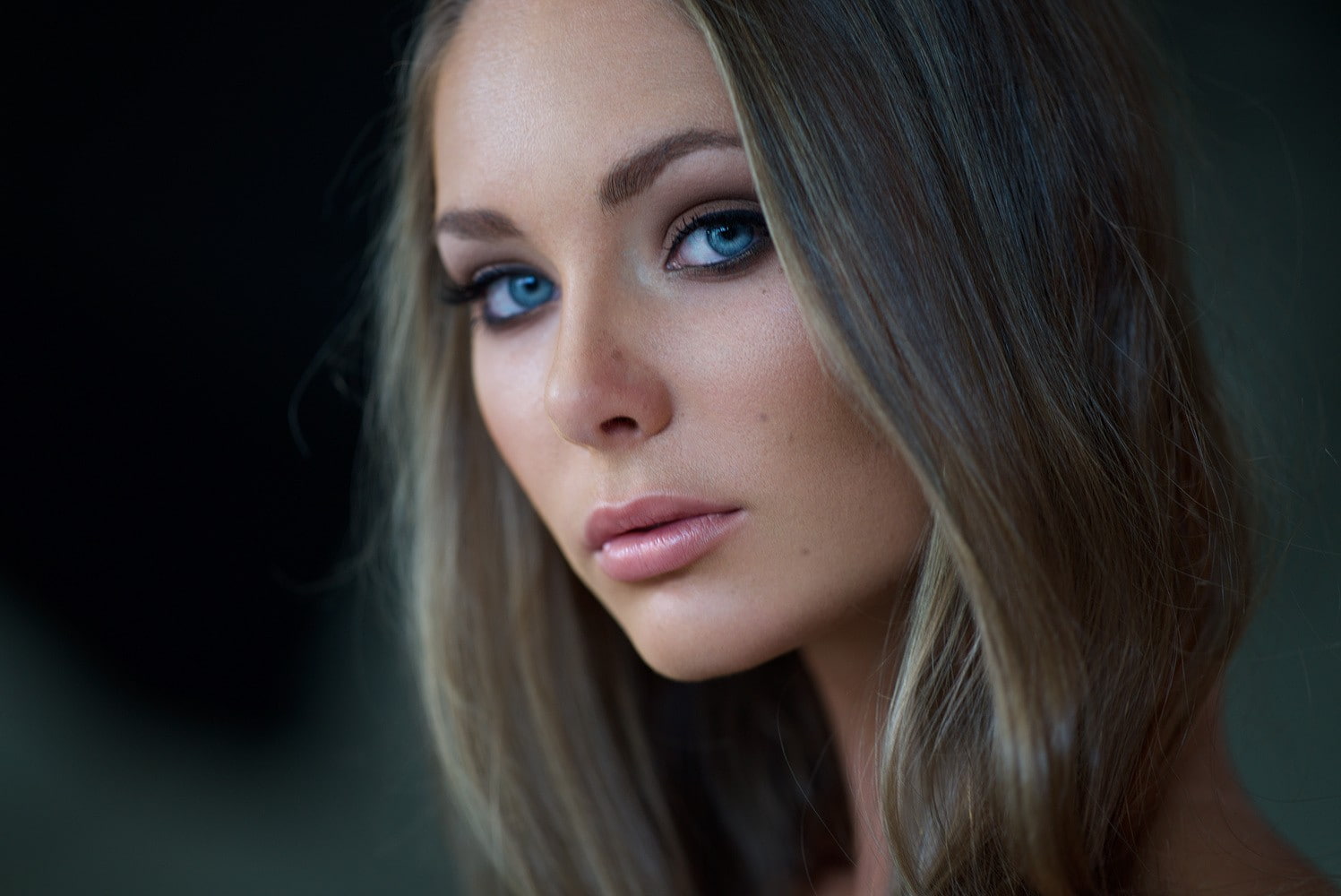 women, 720P, eyes, look, face, blue, blonde, blue eyes, HD Wallpaper