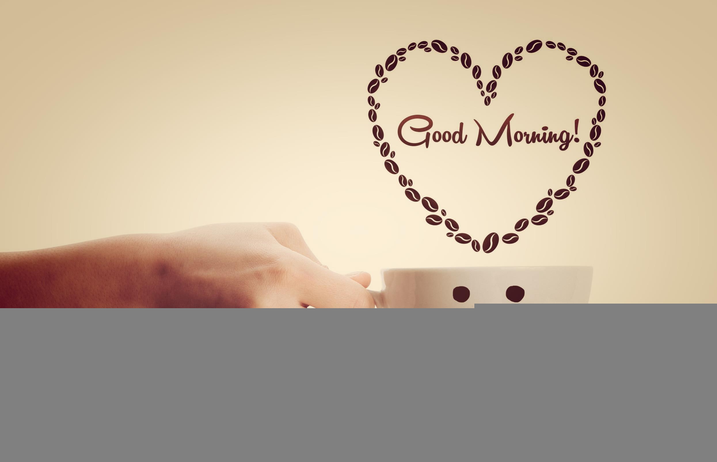 good morning, 1080P, morning, good, coffee, day, nice, have a nice day sms, HD Wallpaper