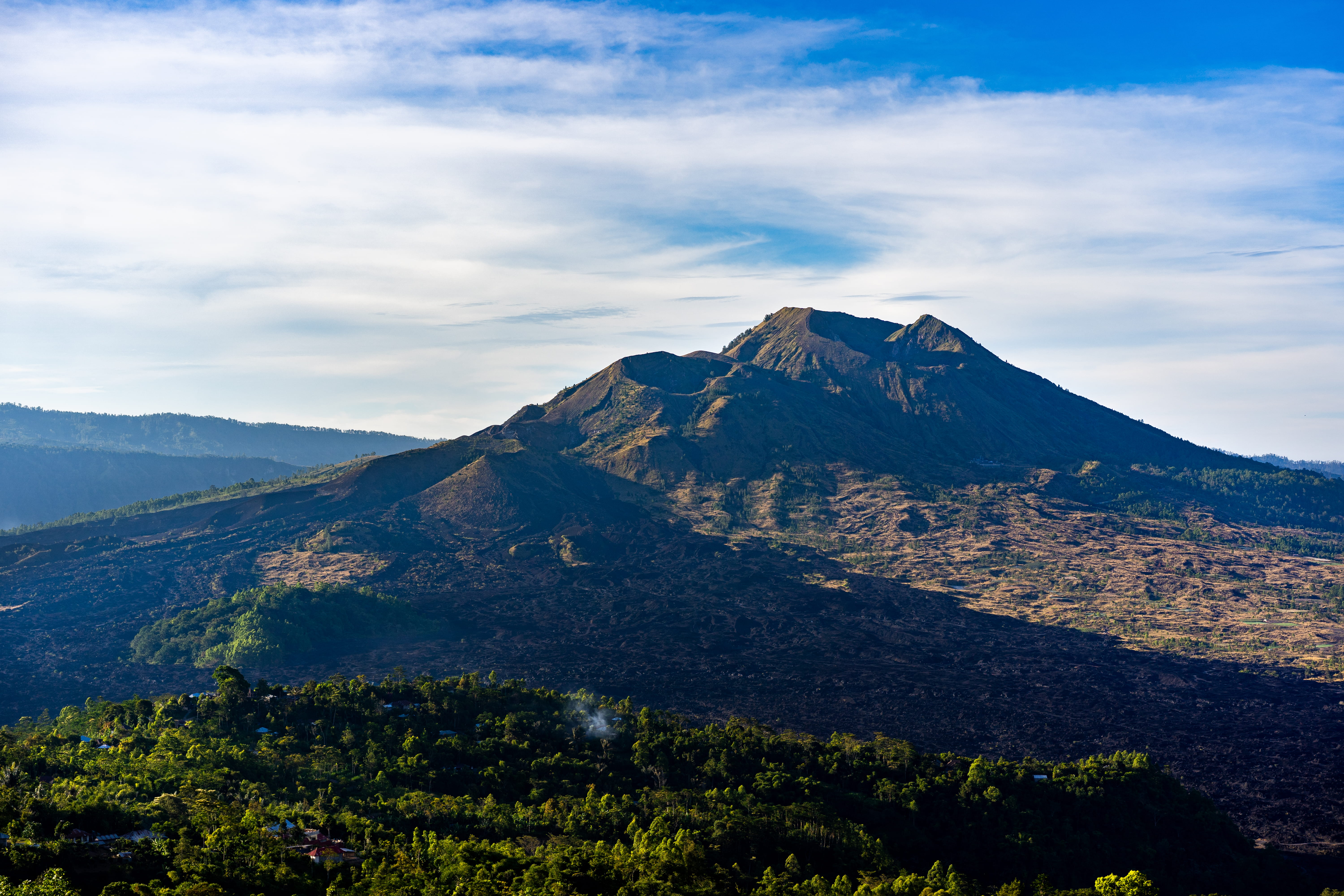 no people, environment, land, mountain peak, Blue Sky, Sunrise, outdoors, landscape, tranquility, day, tranquil scene, beauty in nature, nature, indonesia, HD Wallpaper