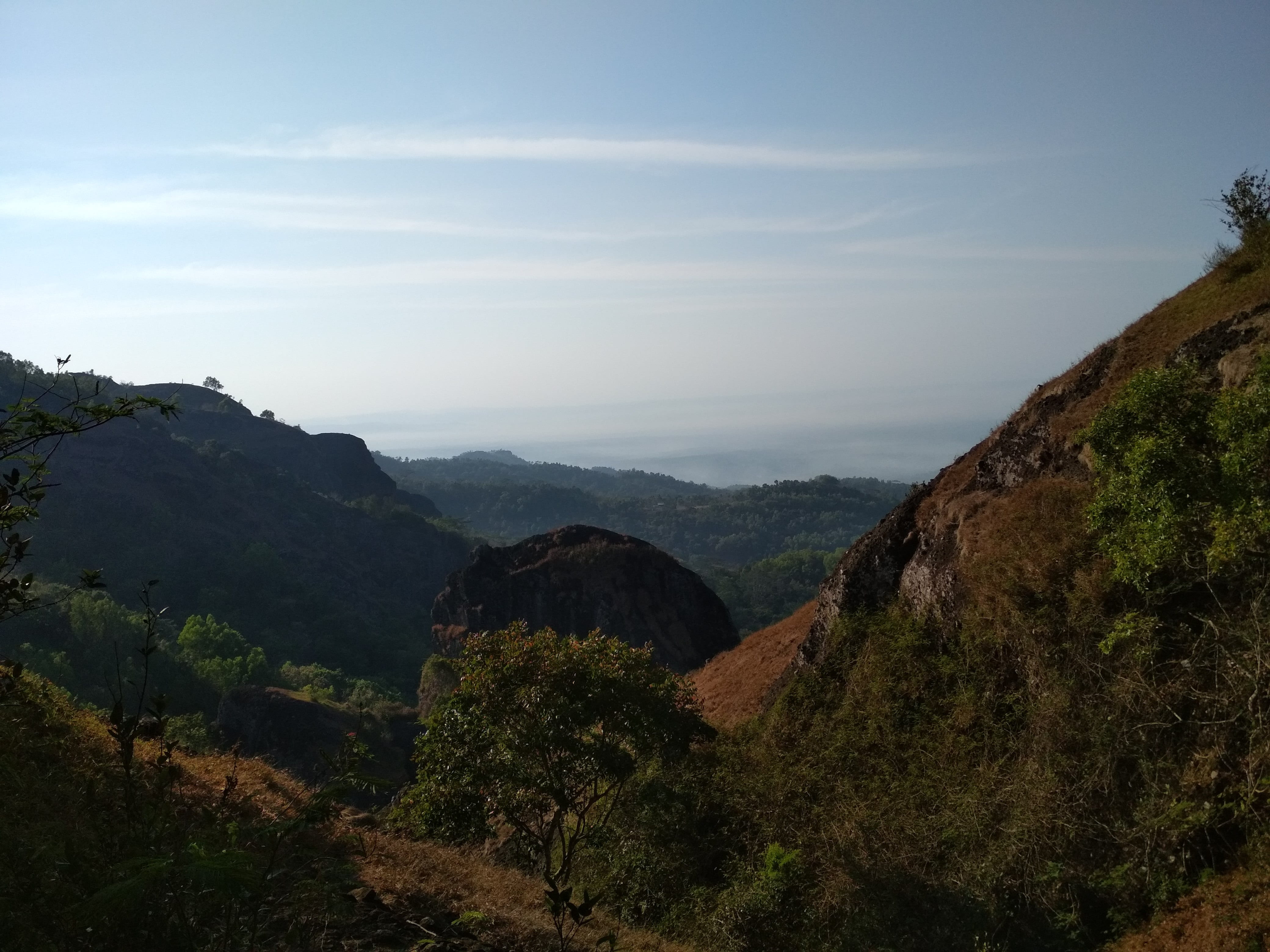 sky, environment, beauty in nature, pemandangan, mountain range, no people, plant, idyllic, nature, adventure, gunung, indonesia, olandscape, non-urban scene, HD Wallpaper