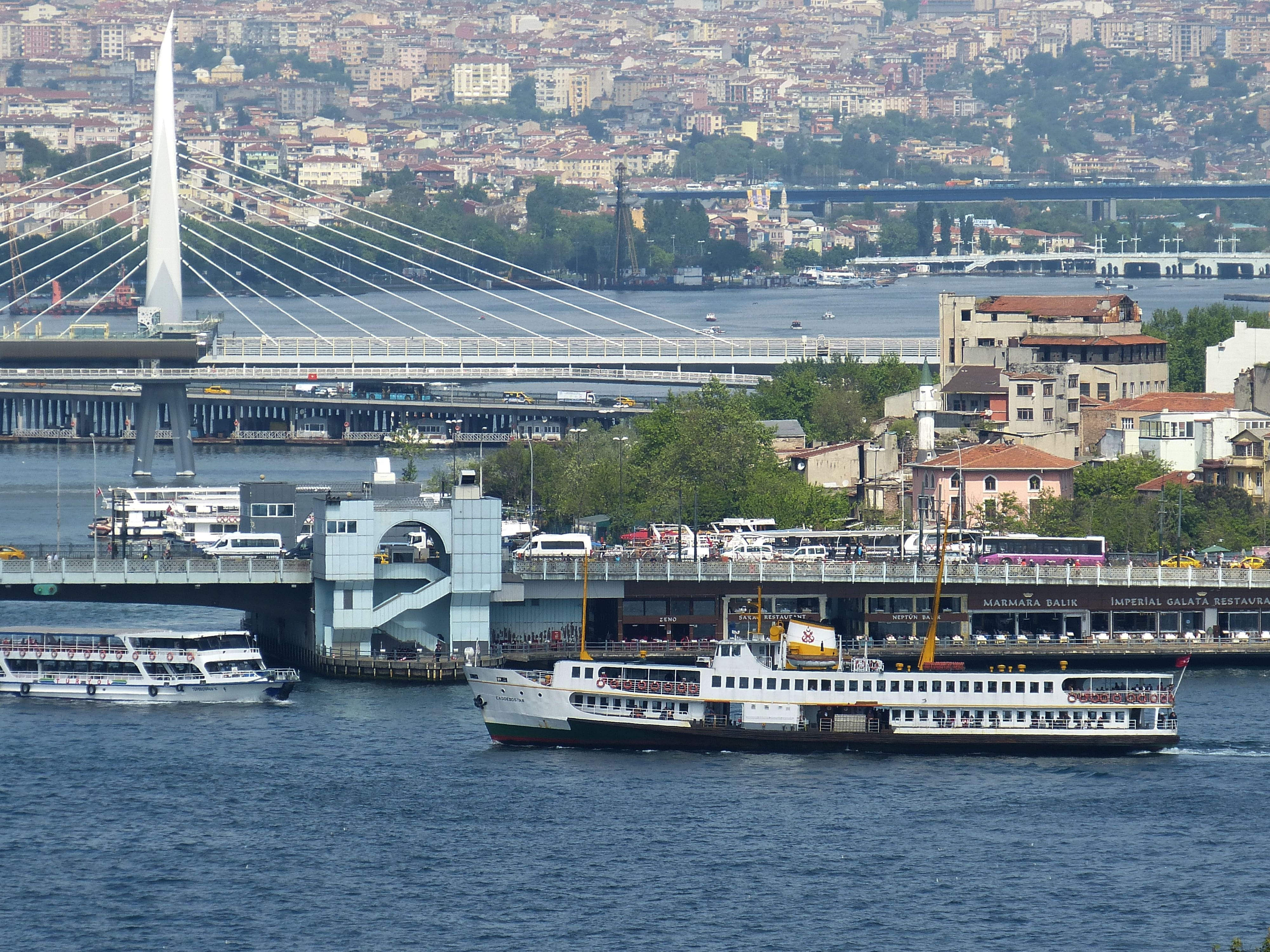 river, old town, cityscape, shipping, 4K, day, Bosphorus, historically, Istanbul, built structure, city, passenger craft, outdoors, no people, galata, HD Wallpaper