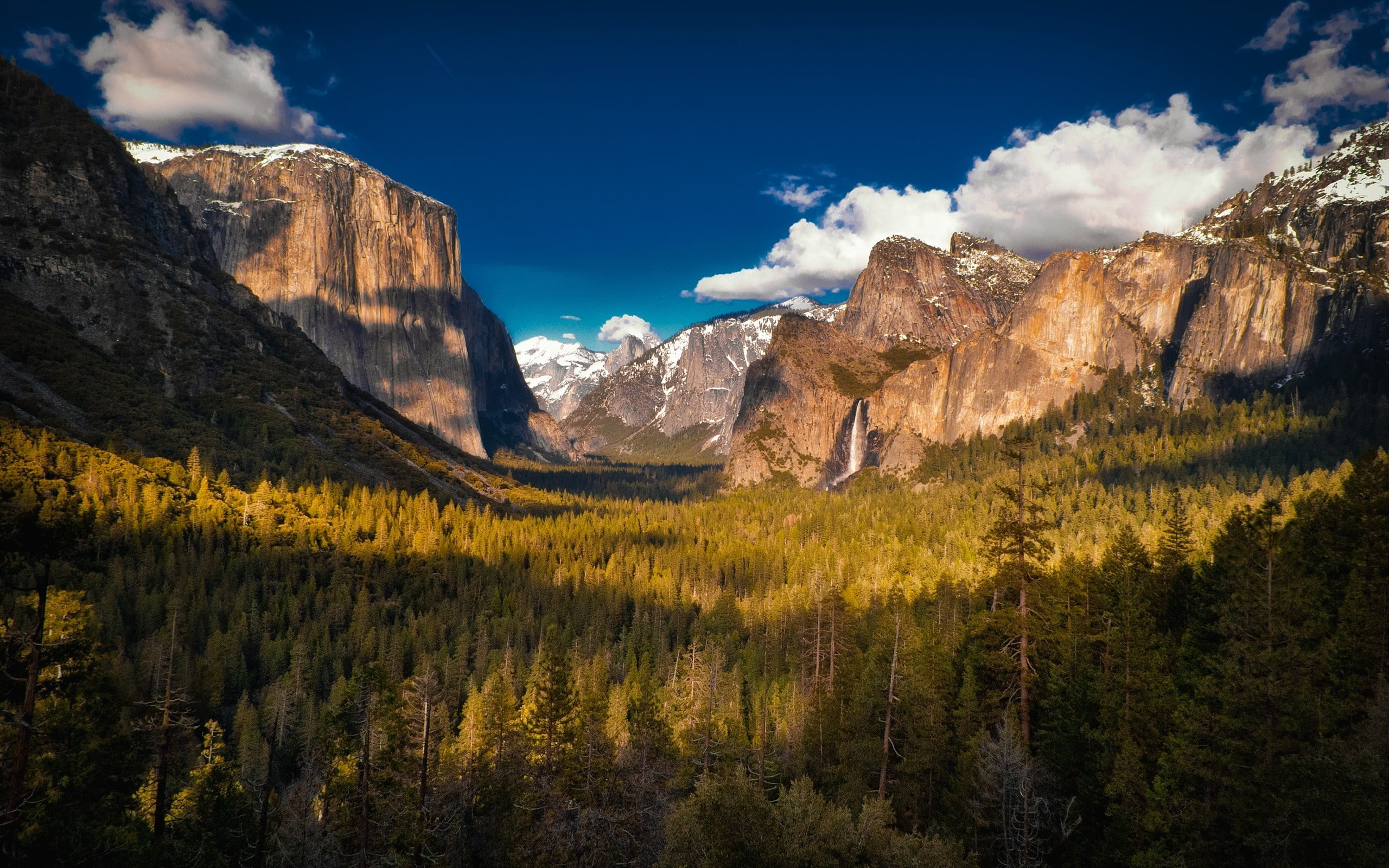 no people, scenics - nature, rock, land, cloud - sky, environment, Yosemite Valley, outdoors, 2K, mountain, formation, Yosemite National Park, tranquil scene, HD Wallpaper
