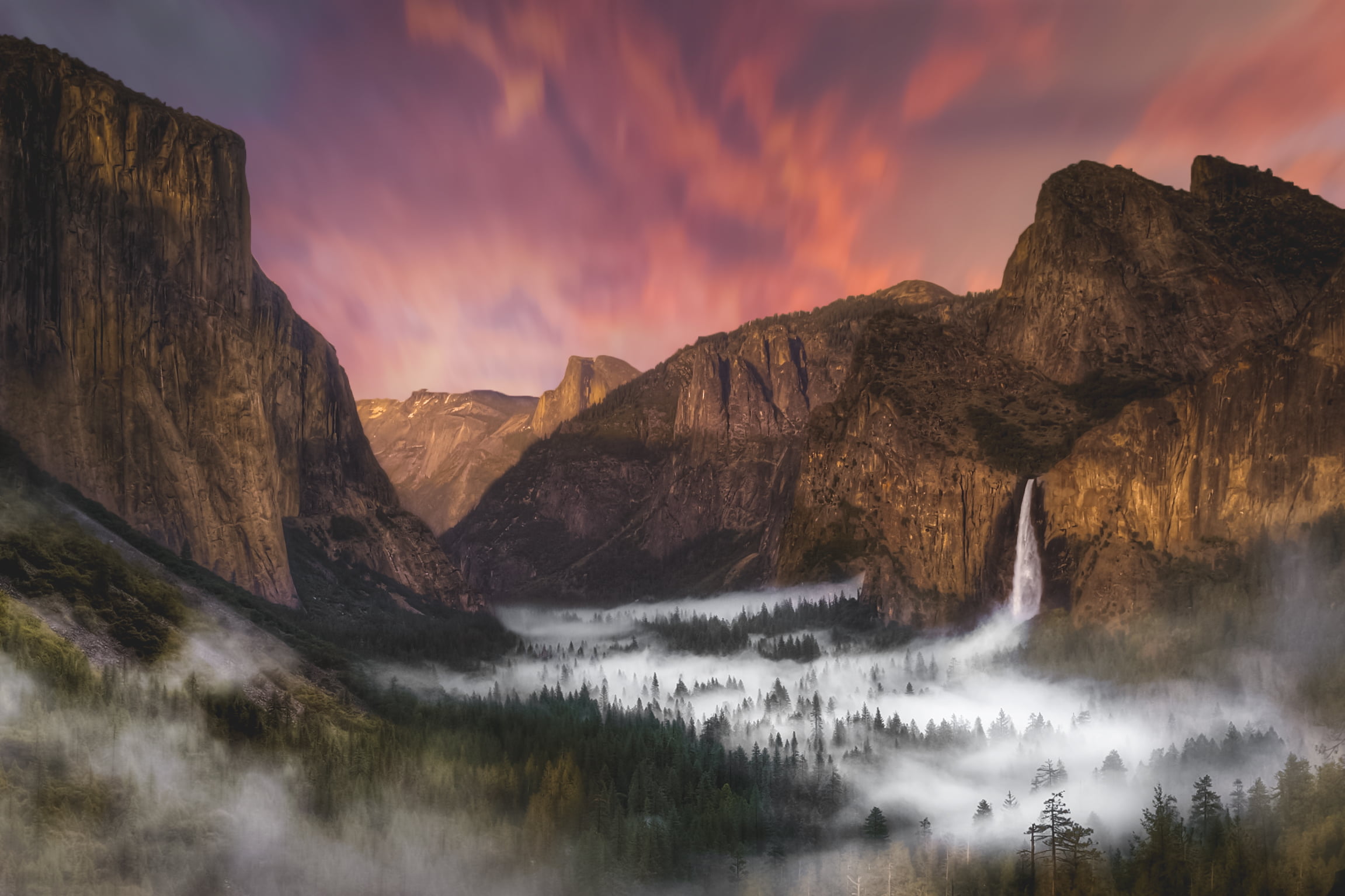 cloud - sky, outdoors, 1080P, clouds, lake, formation, mist, water, Yosemite Valley, nature, mountain peak, mountains, tranquility, mountain, idyllic, HD Wallpaper