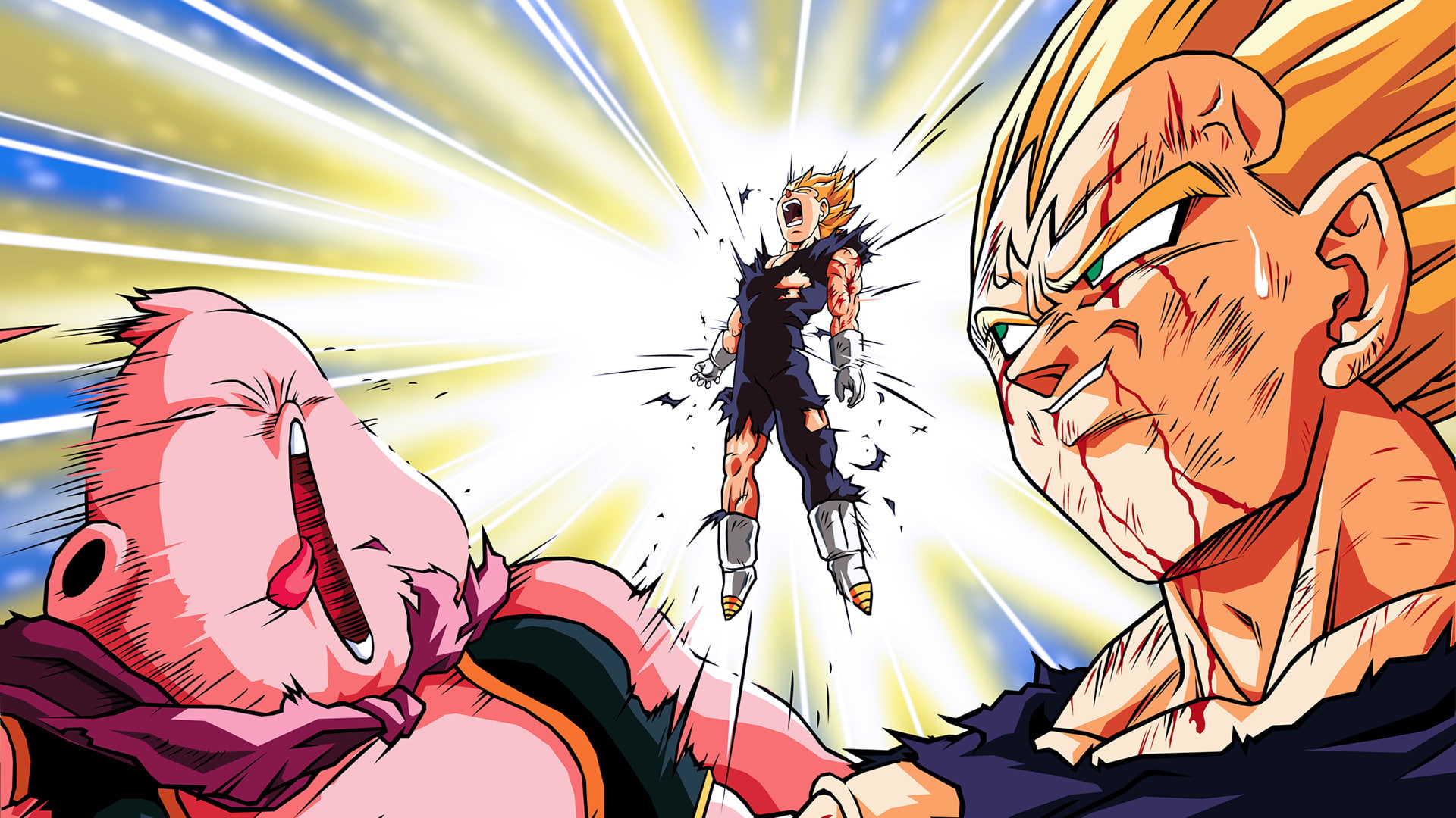 Dragon Ball Z, Dragon Ball, Vegeta (Dragon Ball), Majin Buu, 1080P, HD Wallpaper