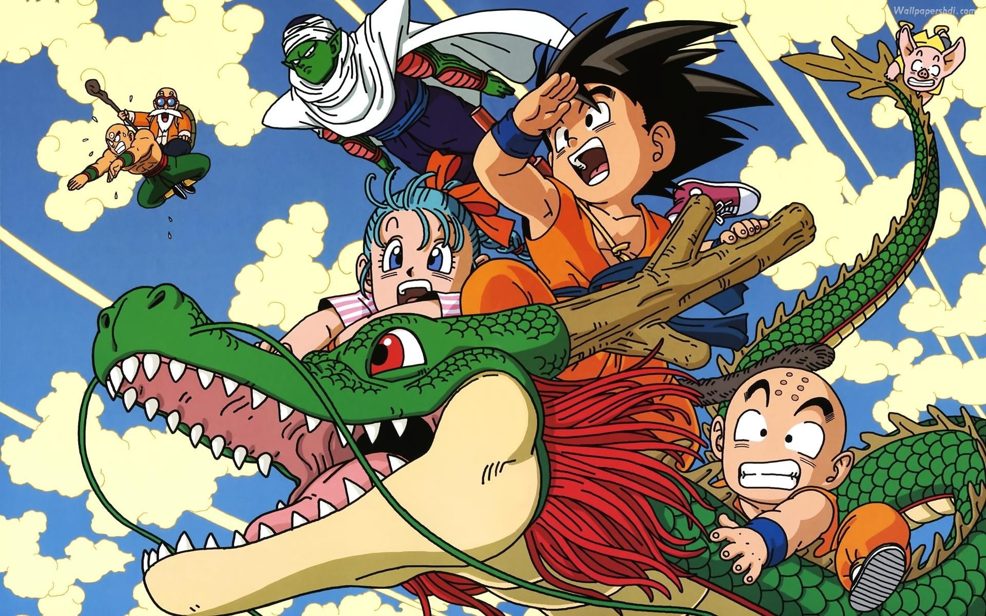 Piccolo, Dragon Ball, Dragon Ball Z, 1080P, anime, Krillin, Son Goku, HD Wallpaper