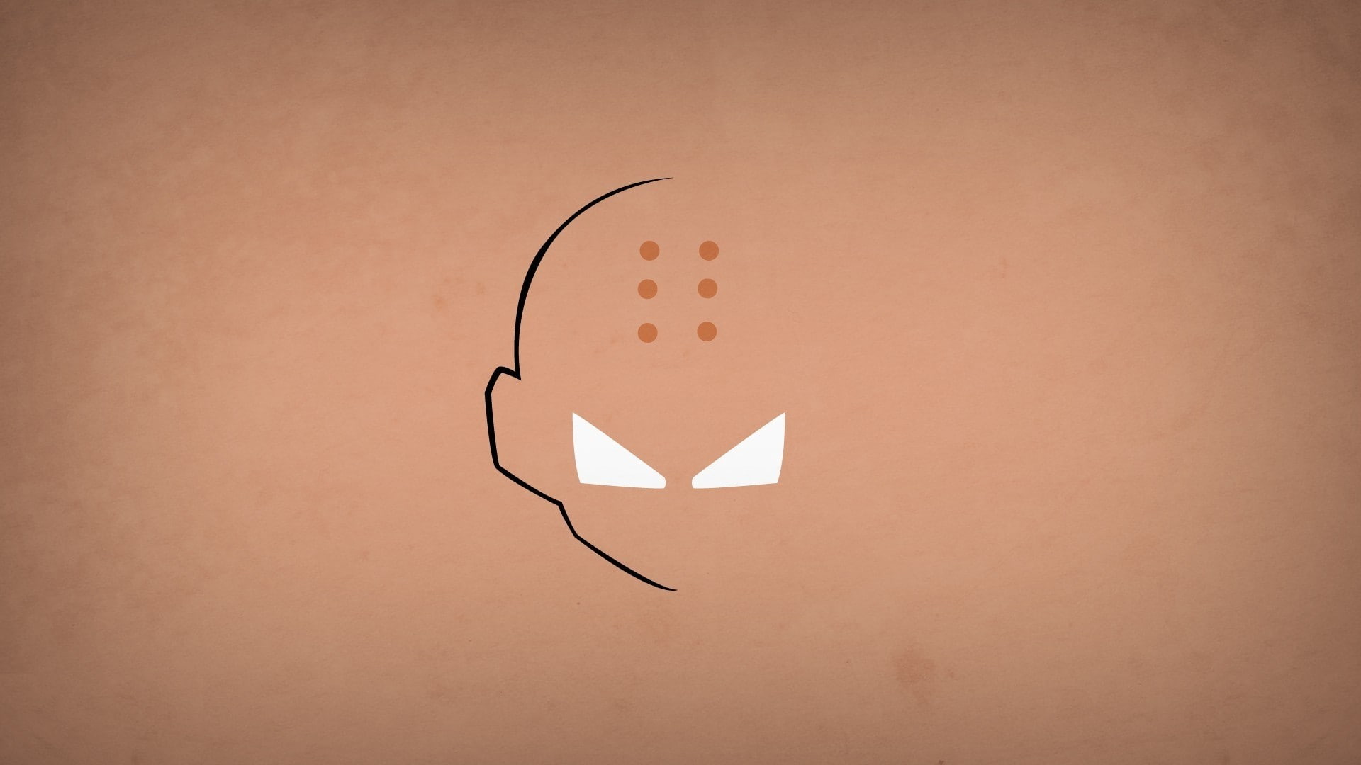 anime, 1080P, hero, Krillin, minimalism, Dragon Ball Z, Blo0p, HD Wallpaper