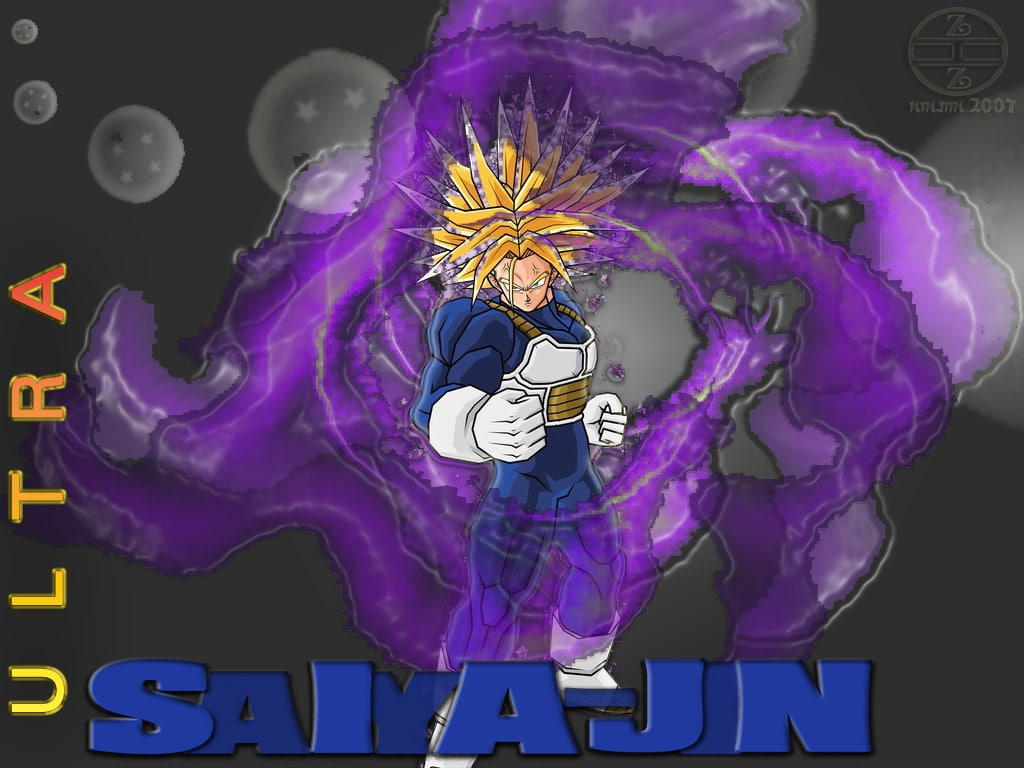 anime, 480P, ussj, art, hd, trunks, future, dragonball, HD Wallpaper