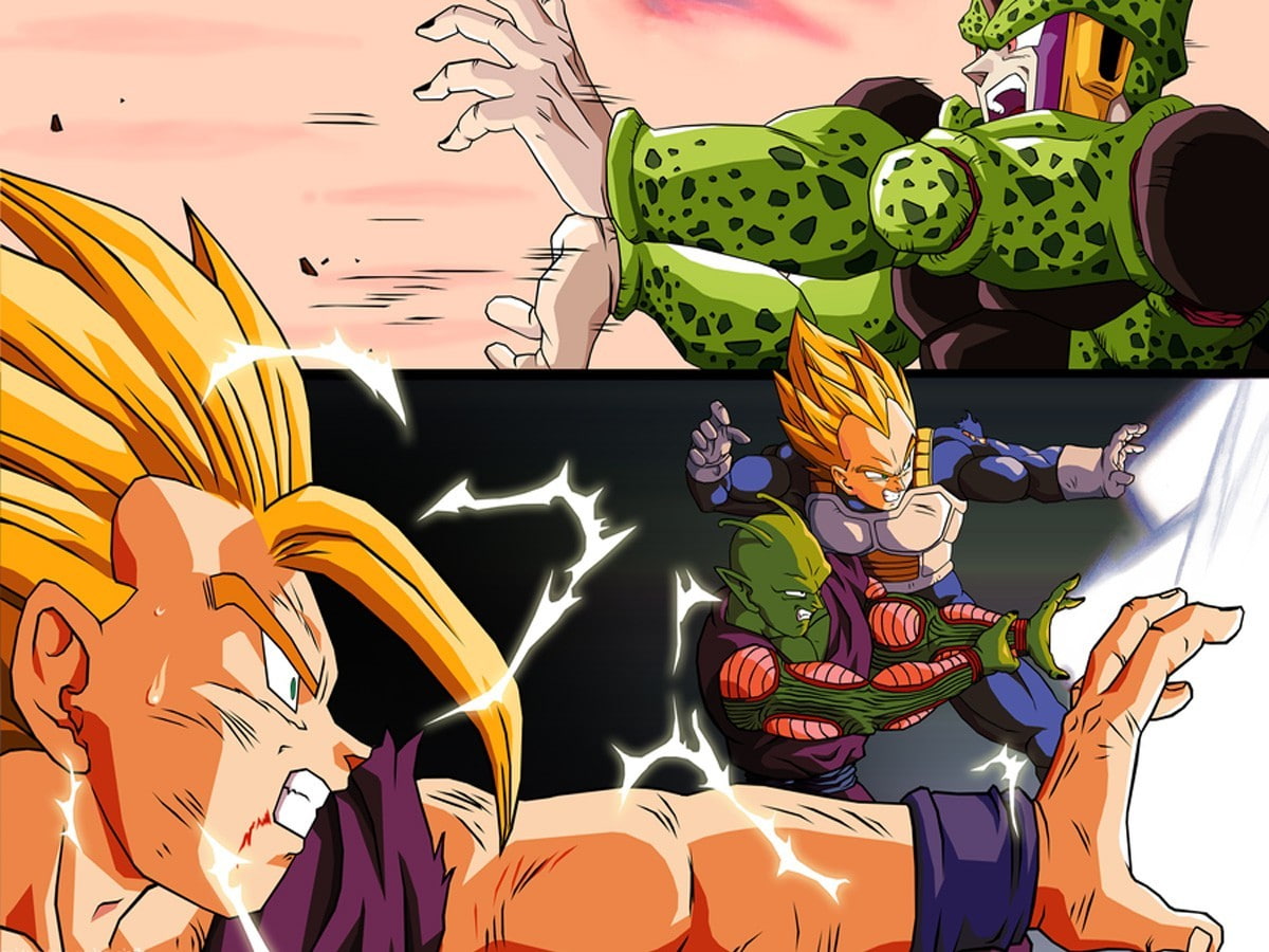 Cell (character), Gohan, 480P, Dragon Ball Z, Dragon Ball, HD Wallpaper