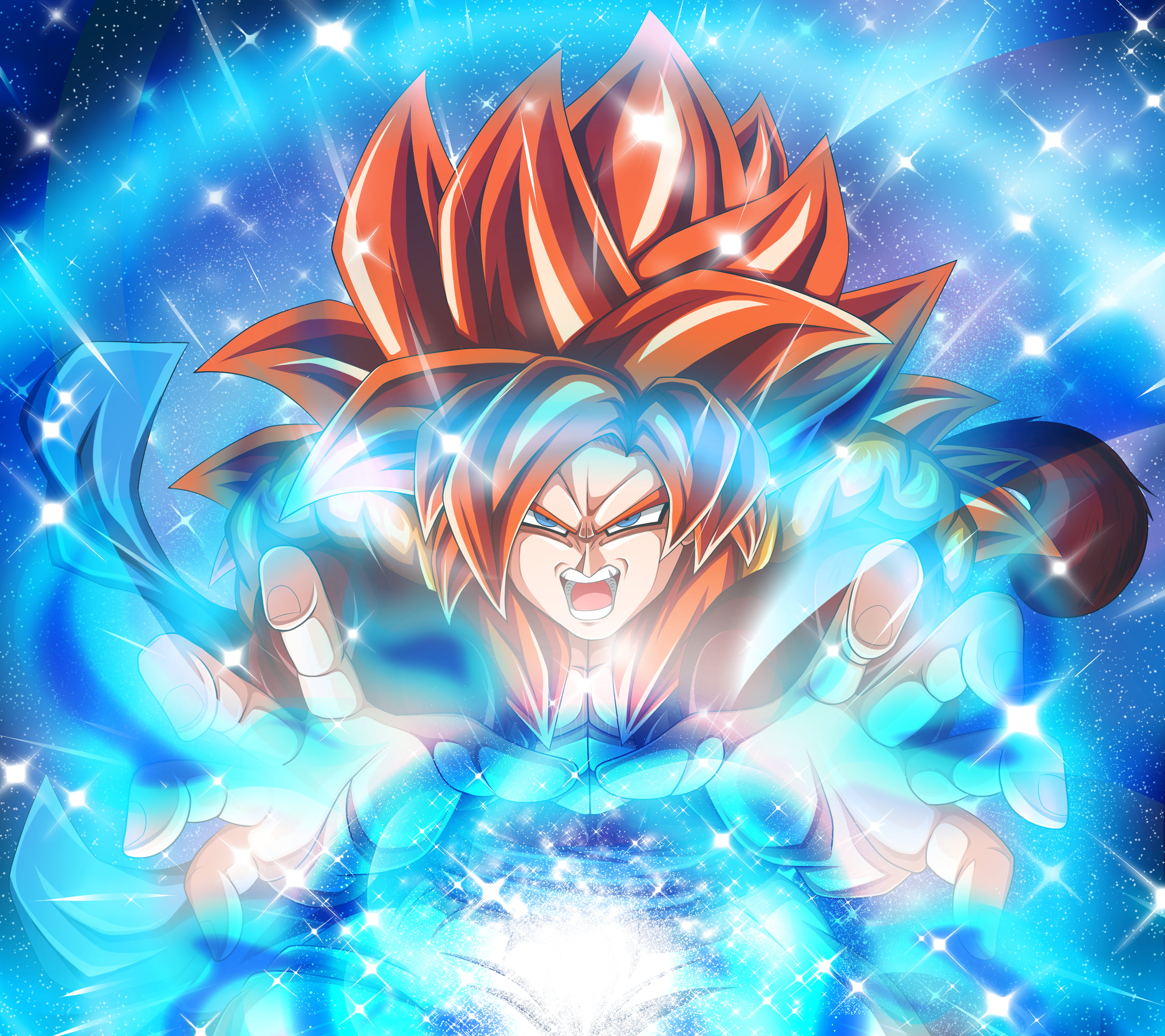 2K, Super Saiyan 4, Gogeta (Dragon Ball), Dragon Ball, Dragon Ball GT, HD Wallpaper