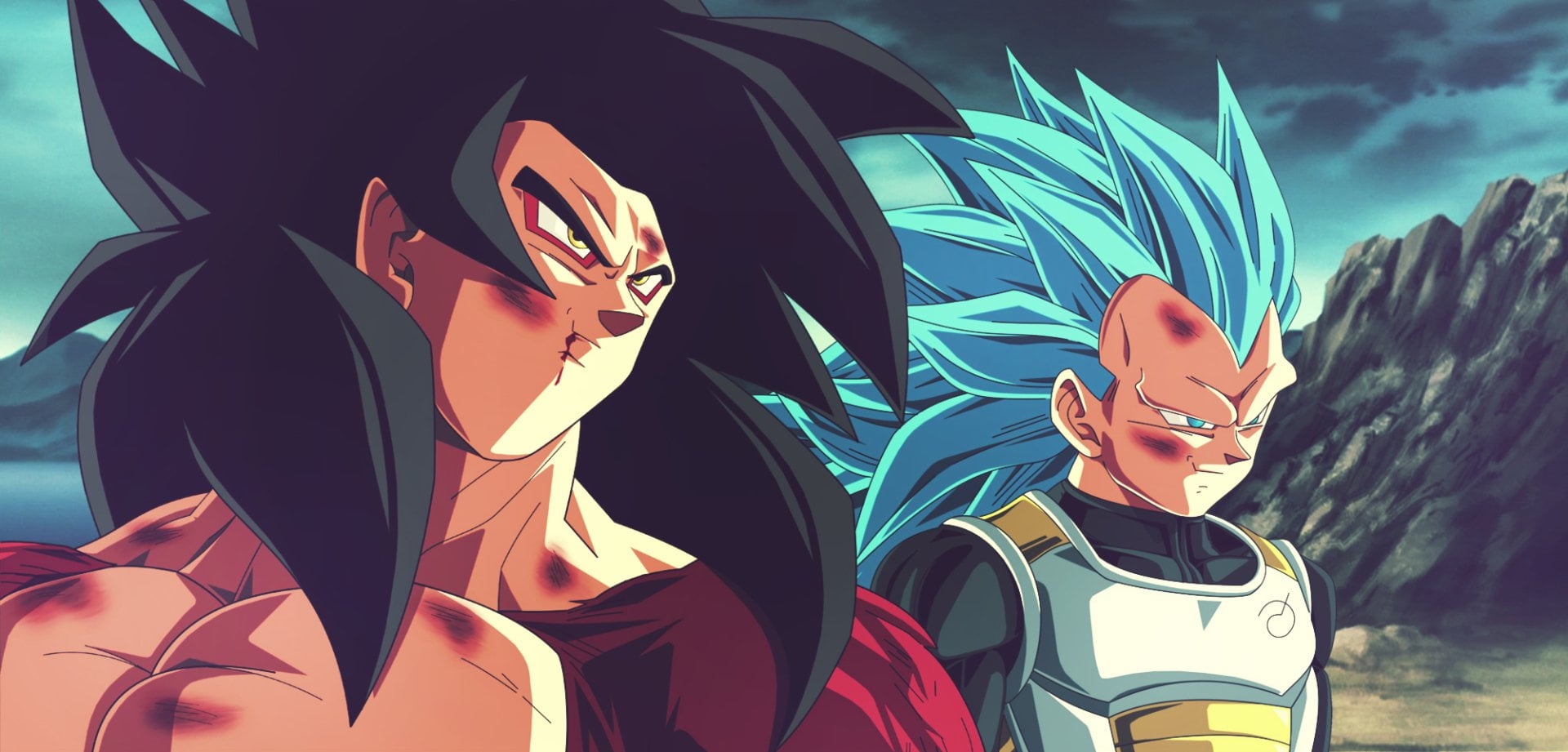 Goku, human Face, saiyan, art and craft, built structure, creativity, nature, day, lifestyles, Vegeta (Dragon Ball), blue, leisure activity, HD Wallpaper