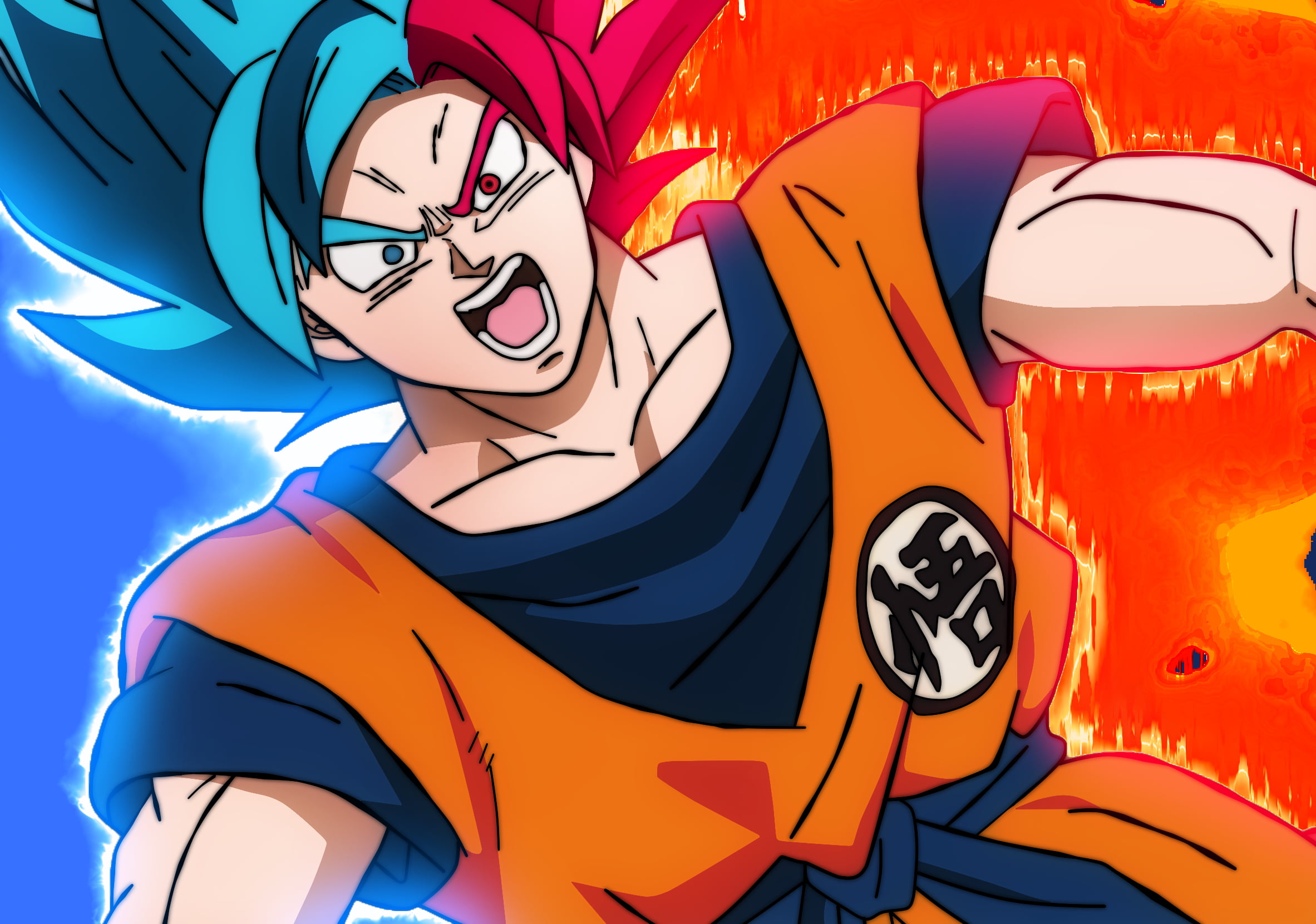 Super Saiyan Blue, Dragon Ball Super, Dragon Ball, 1080P, Super Saiyan God, Goku, HD Wallpaper