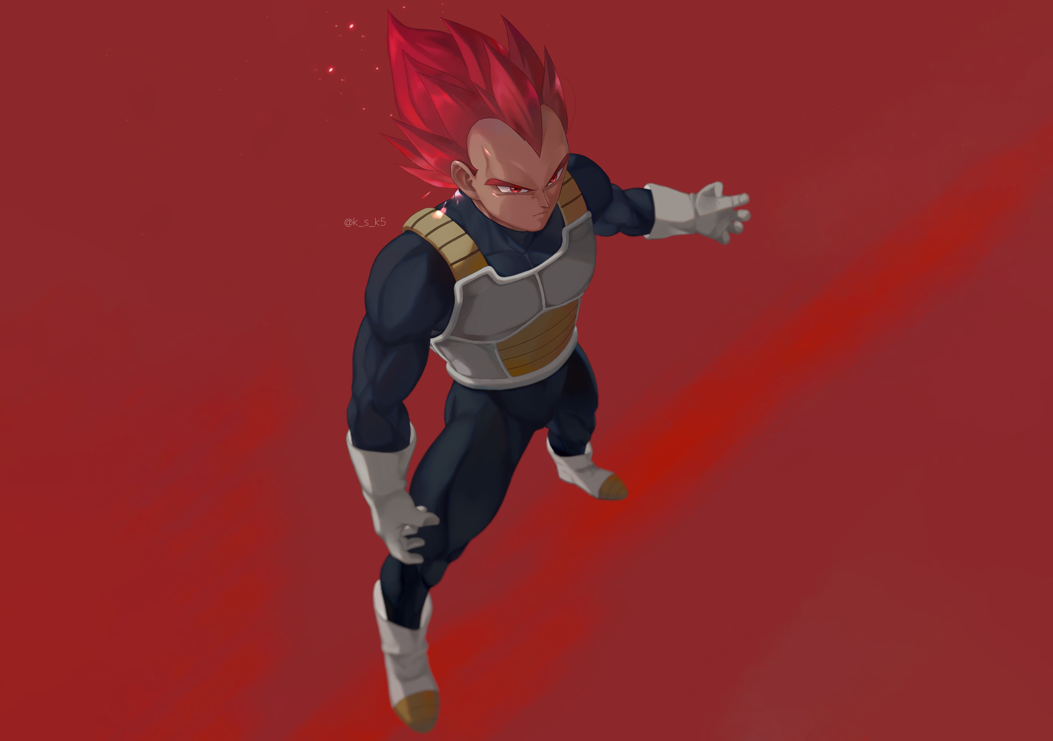 Super Saiyan God, Dragon Ball, Vegeta (Dragon Ball), Dragon Ball Super, 2K, HD Wallpaper