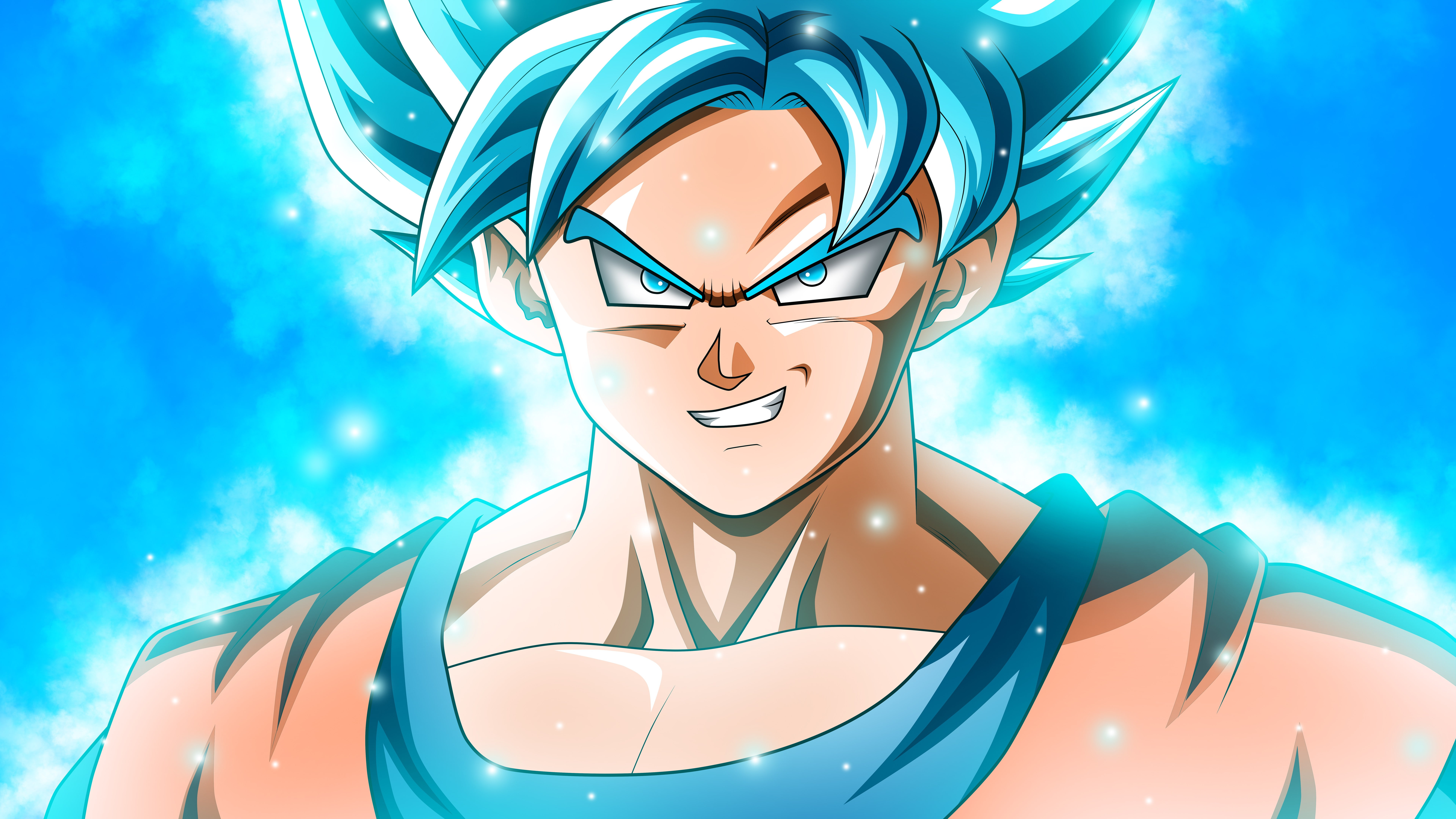 son, anime, saiyan, Goku, 8k, illustration, Dragon Ball Super, 8K, super, god, HD Wallpaper