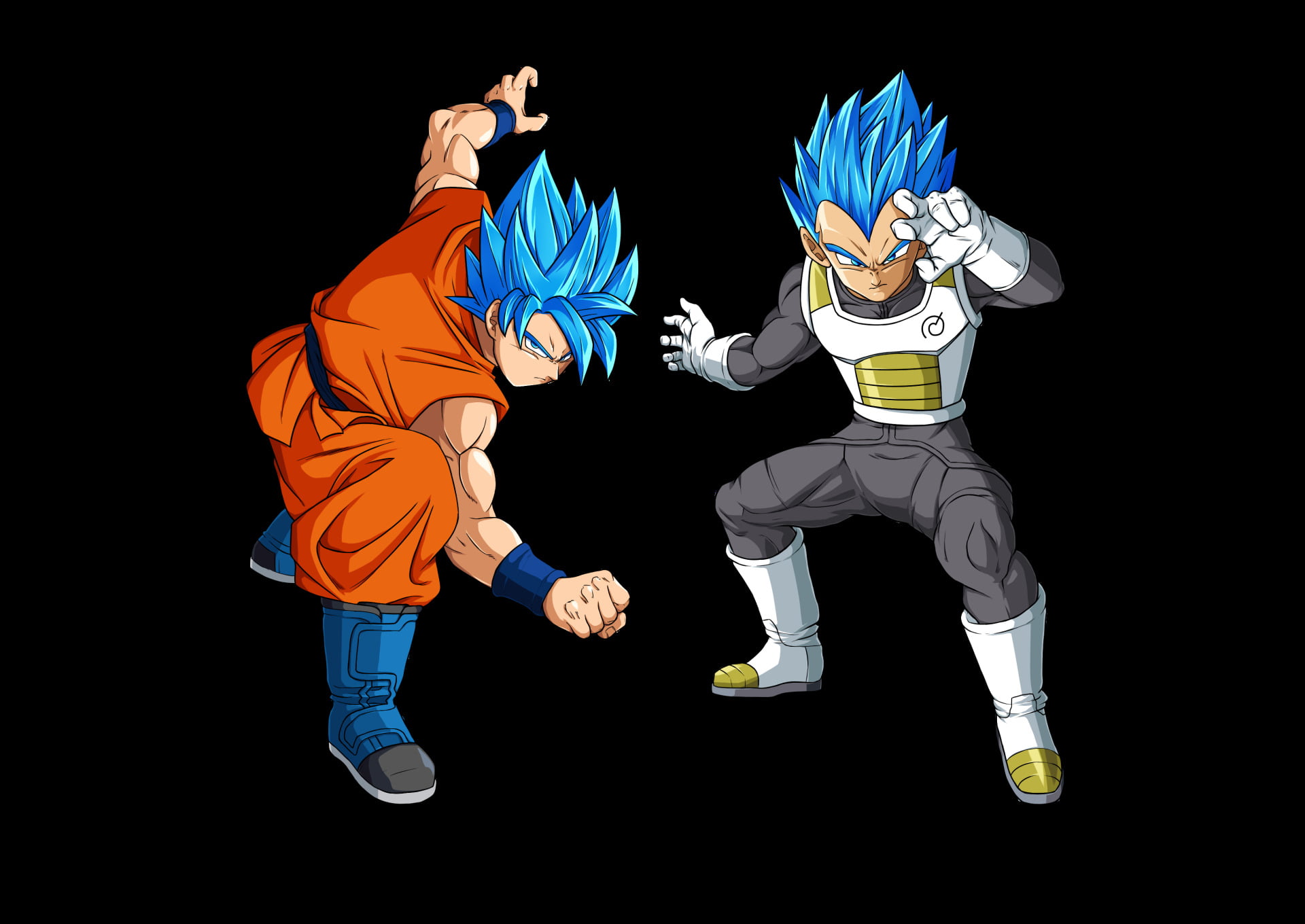 young adult, Dragon Ball, Dragon Ball Super, black background, standing, son, vegeta, Vegeta (Dragon Ball), vitality, sport, full length, people, god, competition, HD Wallpaper