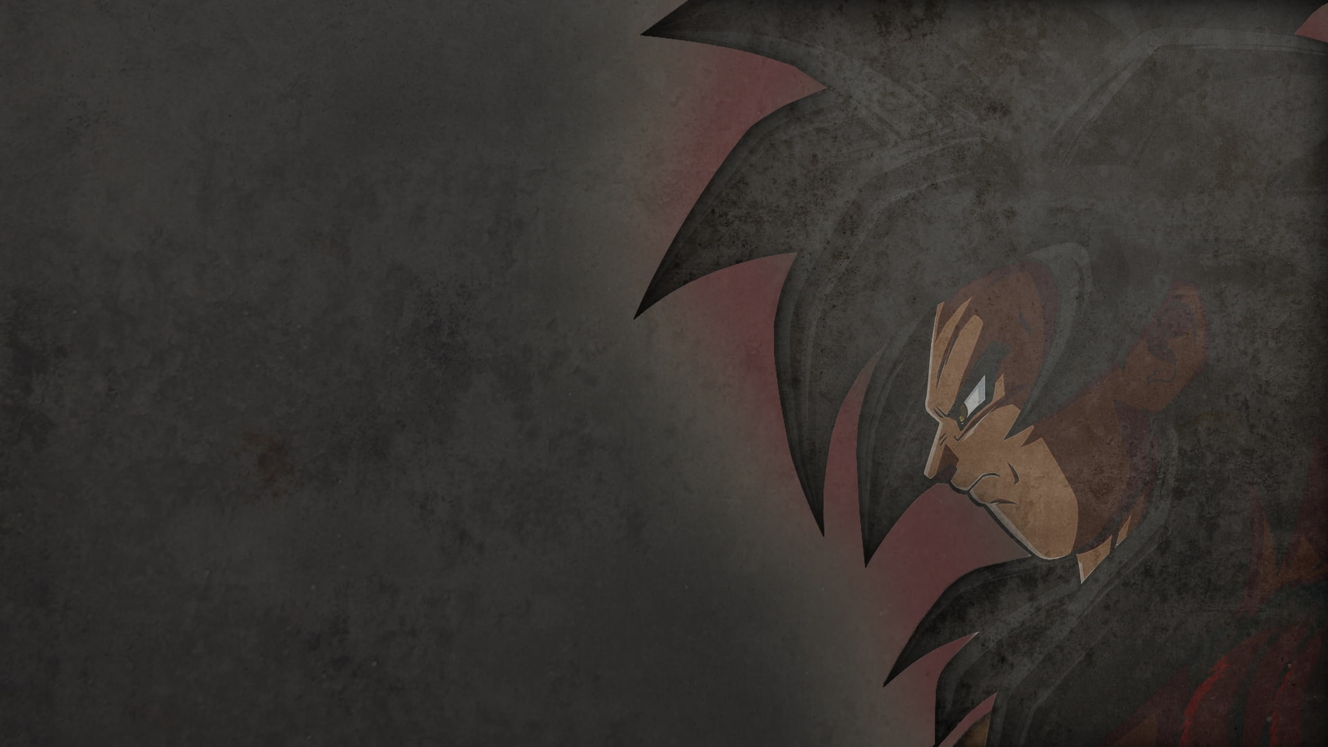 x, anime, goku, gt, gray, hd, z, ball, dragon, art, grunge, dragonball, 1080P, son, HD Wallpaper