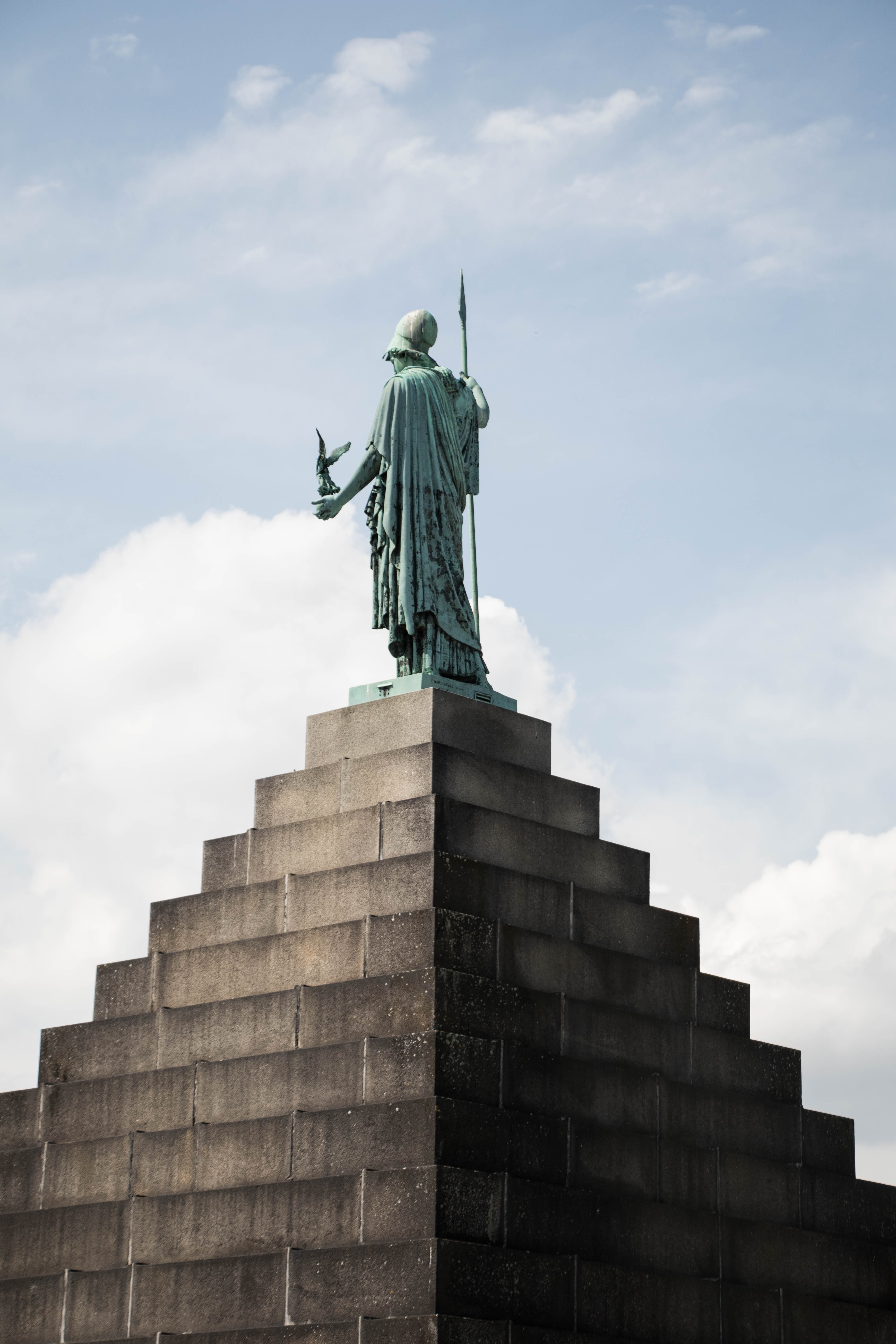 blue, europe, no people, built structure, history, facade, summer, low angle view, tourism, 5K, sky, skyline, capital, danish, statue, city, copenhagen, Phone HD Wallpaper