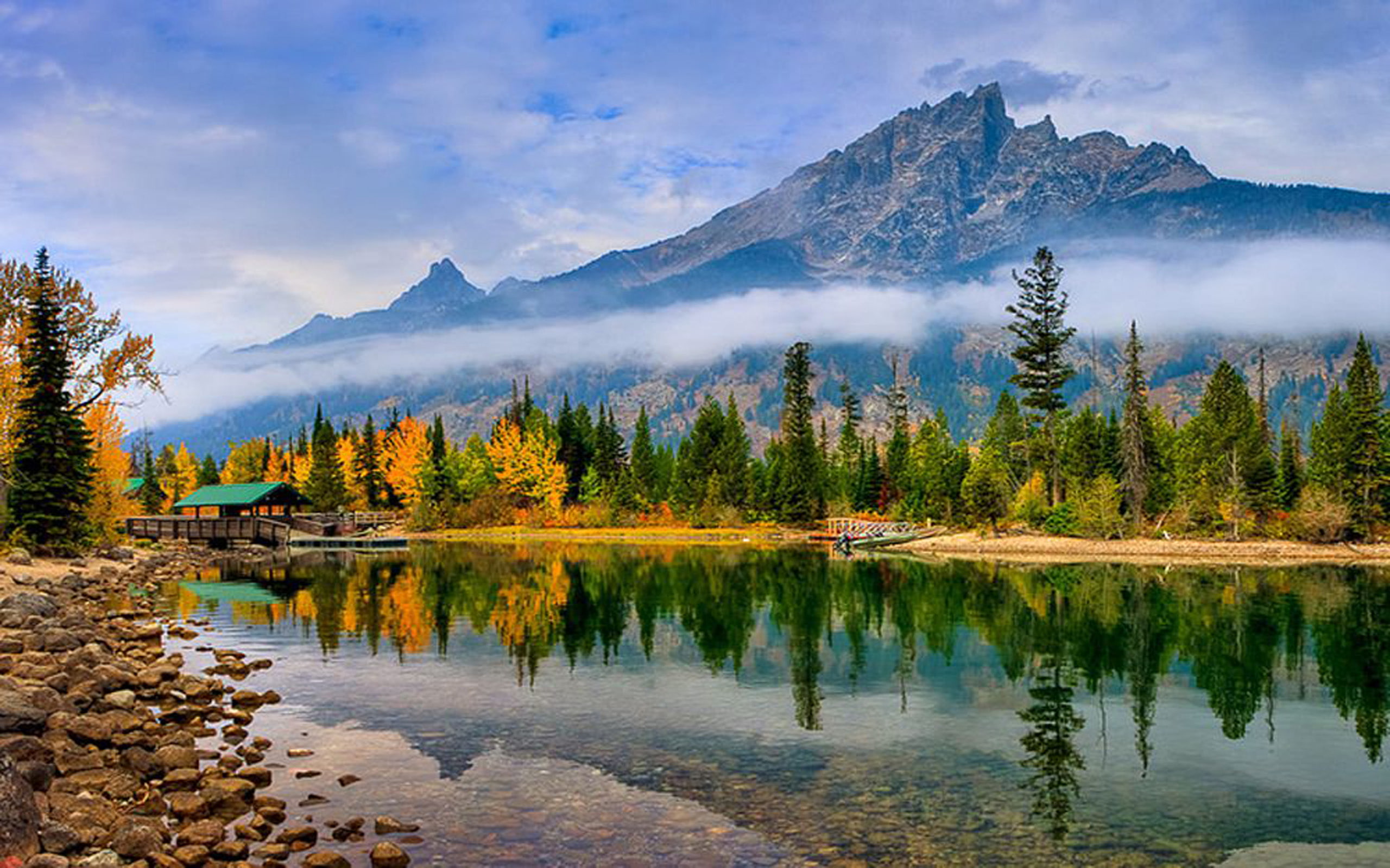 lake, park, formed, jenny, teton, years, ago, grand, wyoming, glaciers, 2K, national, desktop, HD Wallpaper