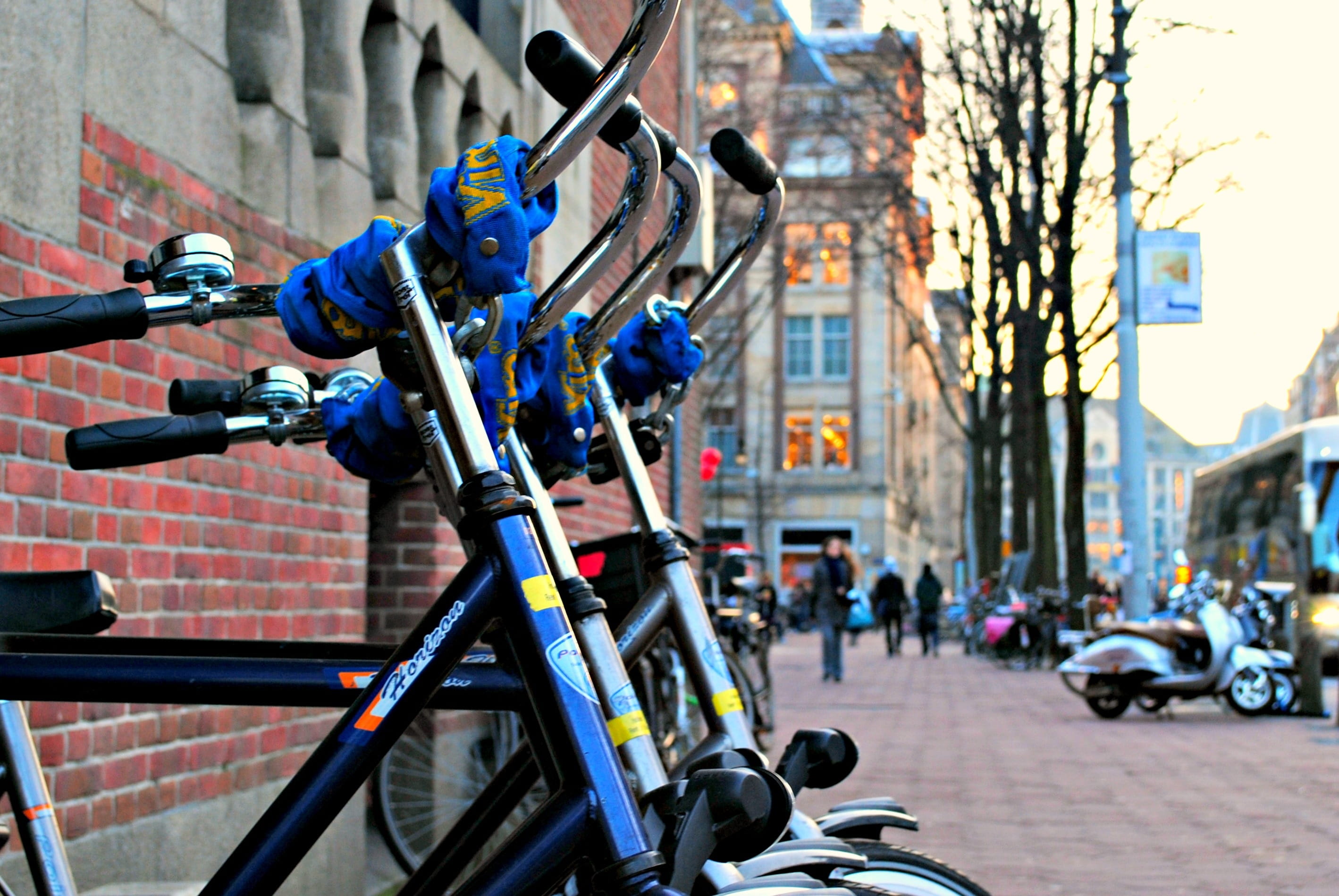 town, transport, motor vehicle, Amsterdam, urban, cityscape, street, architecture, built structure, incidental people, building exterior, outdoor, mode of transportation, HD Wallpaper