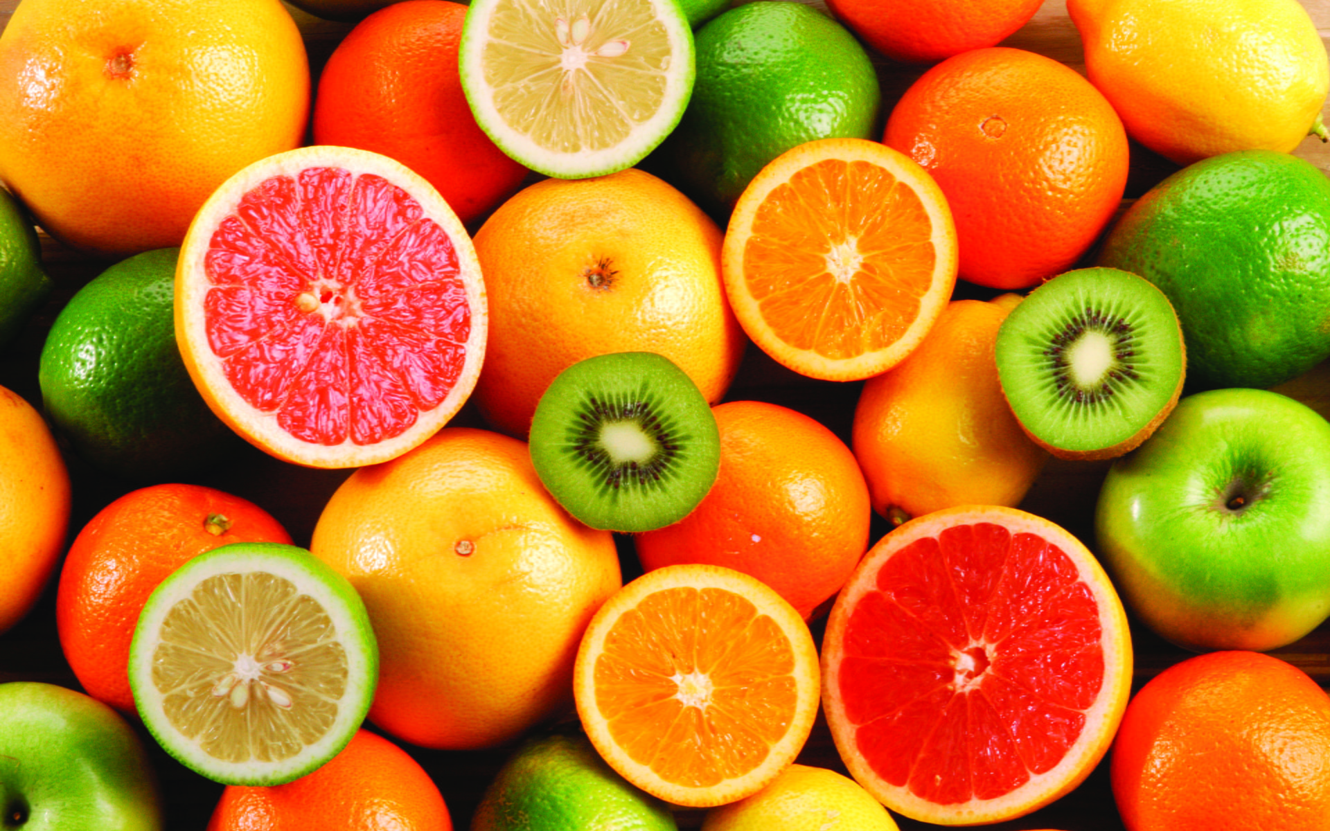 strawberry, colorful, apple, fruits, fruit, 1080P, HD Wallpaper