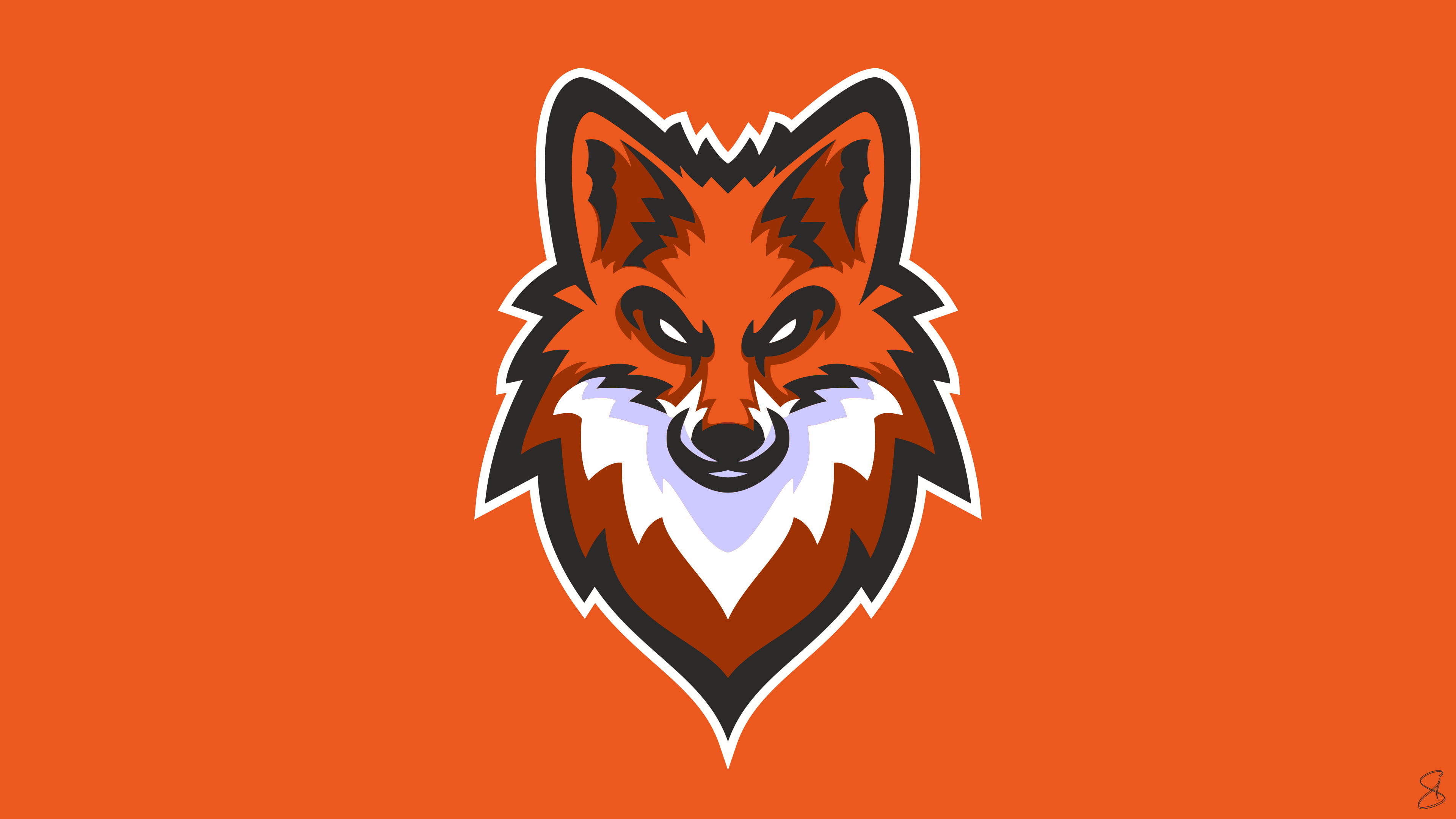 Graphic Design, Video Game, Fox, orange (Color), eSports, 4K, HD Wallpaper