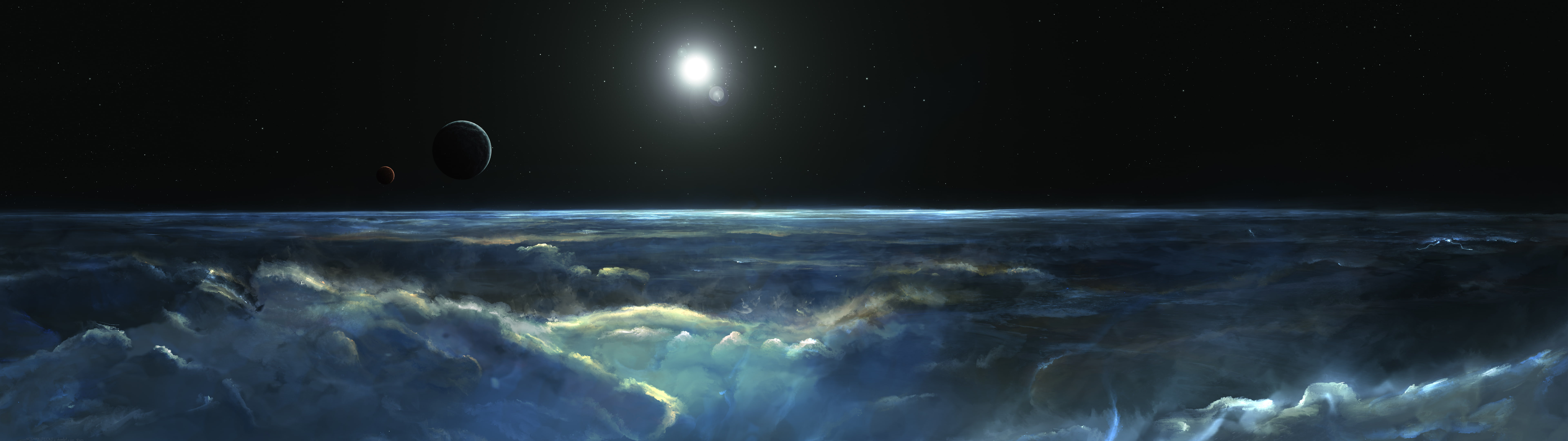 Moon light, 4K, 8K, Stormy, HD Wallpaper