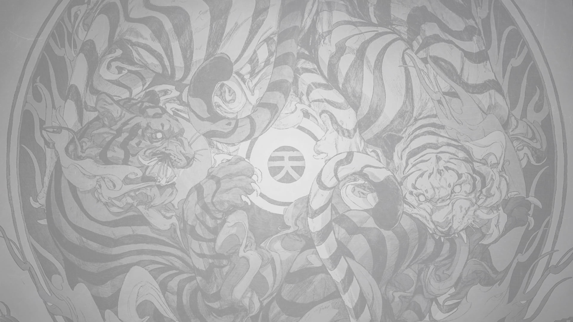 design, abstract, illustration, no people, wall - building feature, fan art, full frame, textile, backgound, minimalism, close-up, tiger, 1080P, HD Wallpaper