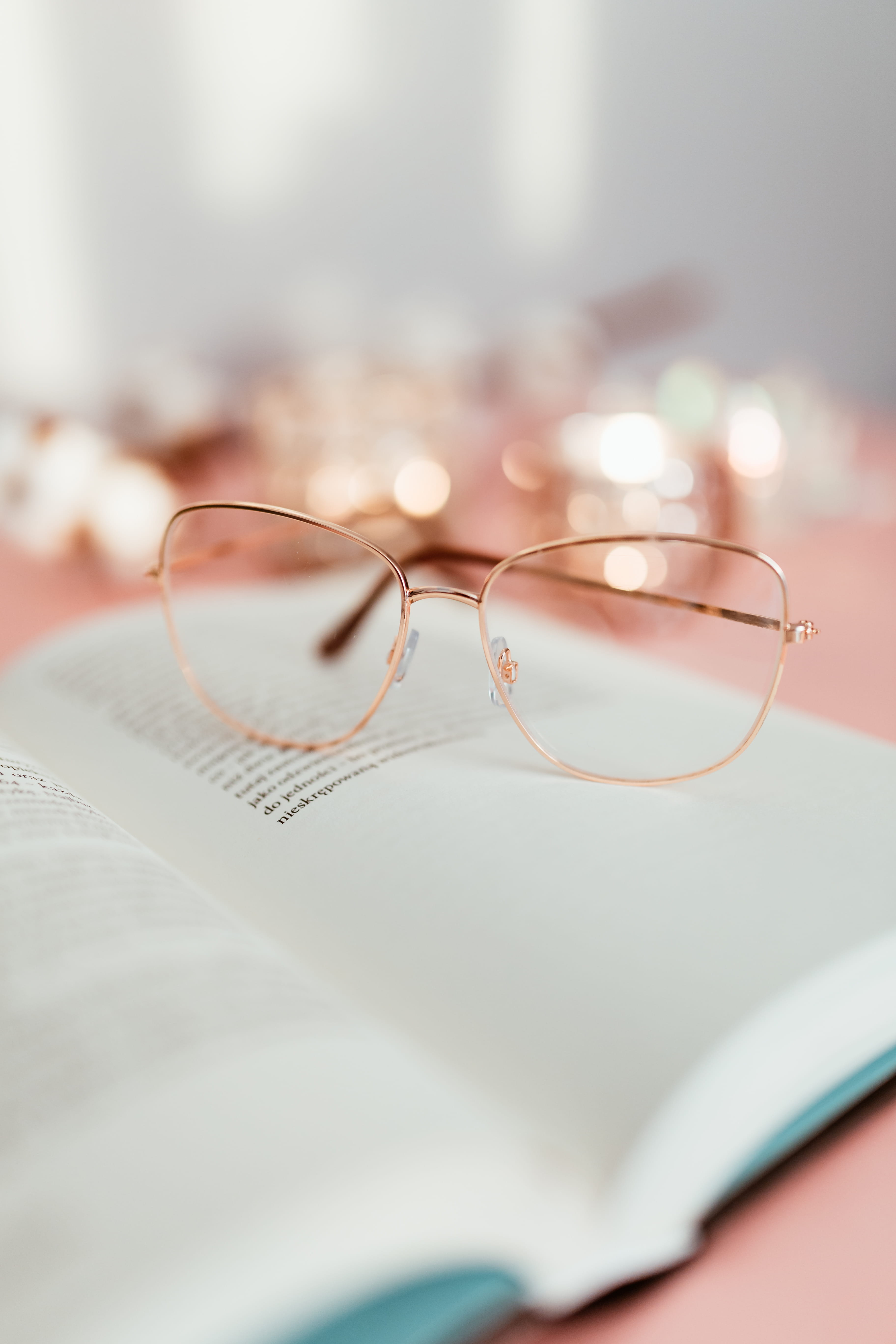 education, text, personal accessory, publication, no people, indoors, glasses, day, communication, connection, pink, feminine, book, open, 5K, learning, Phone HD Wallpaper