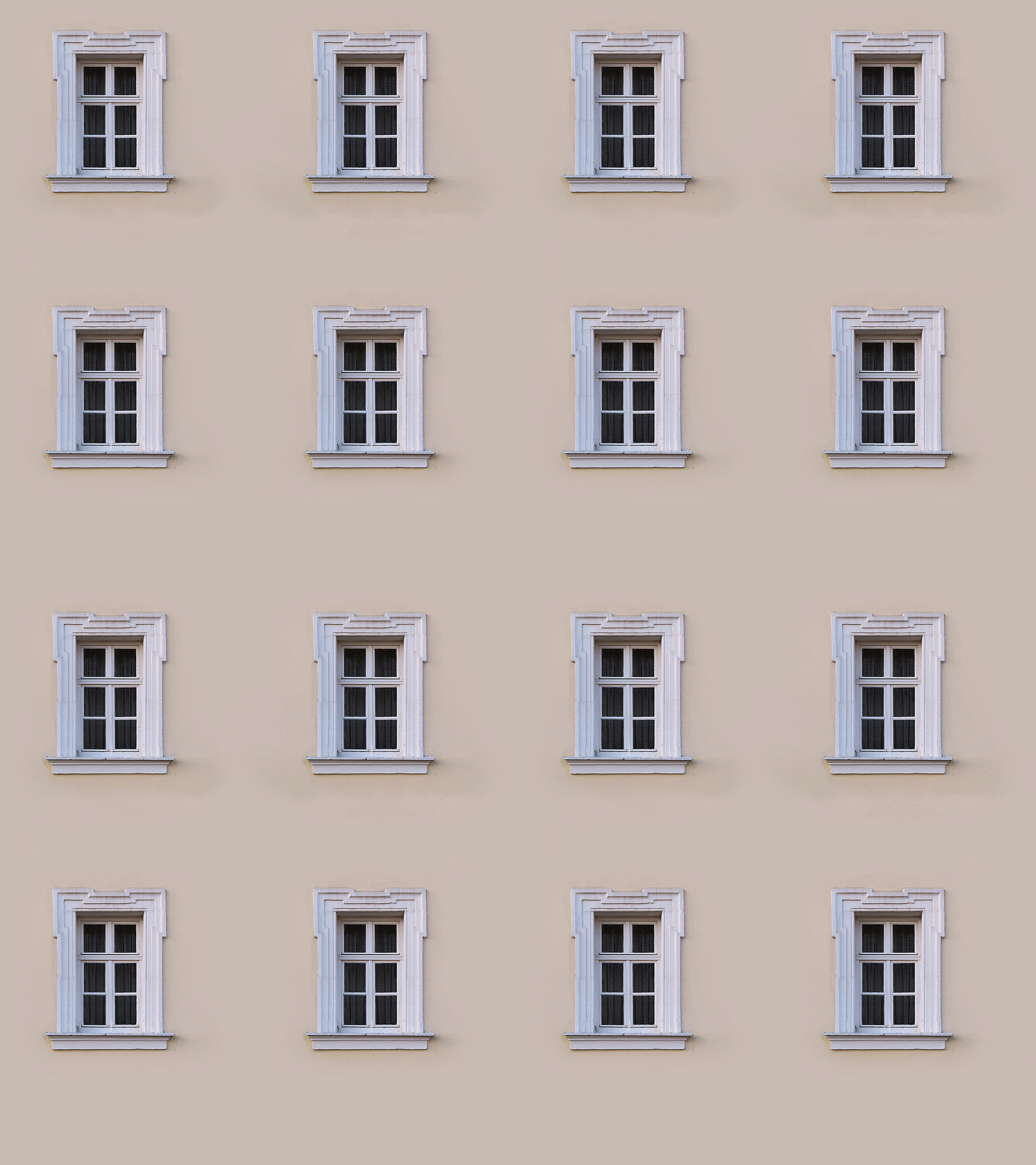 architecture, repetition, building exterior, pattern, city, built structure, window, apartment, outdoors, windows, 5K, old, side by side, structure, backgrounds, Phone HD Wallpaper