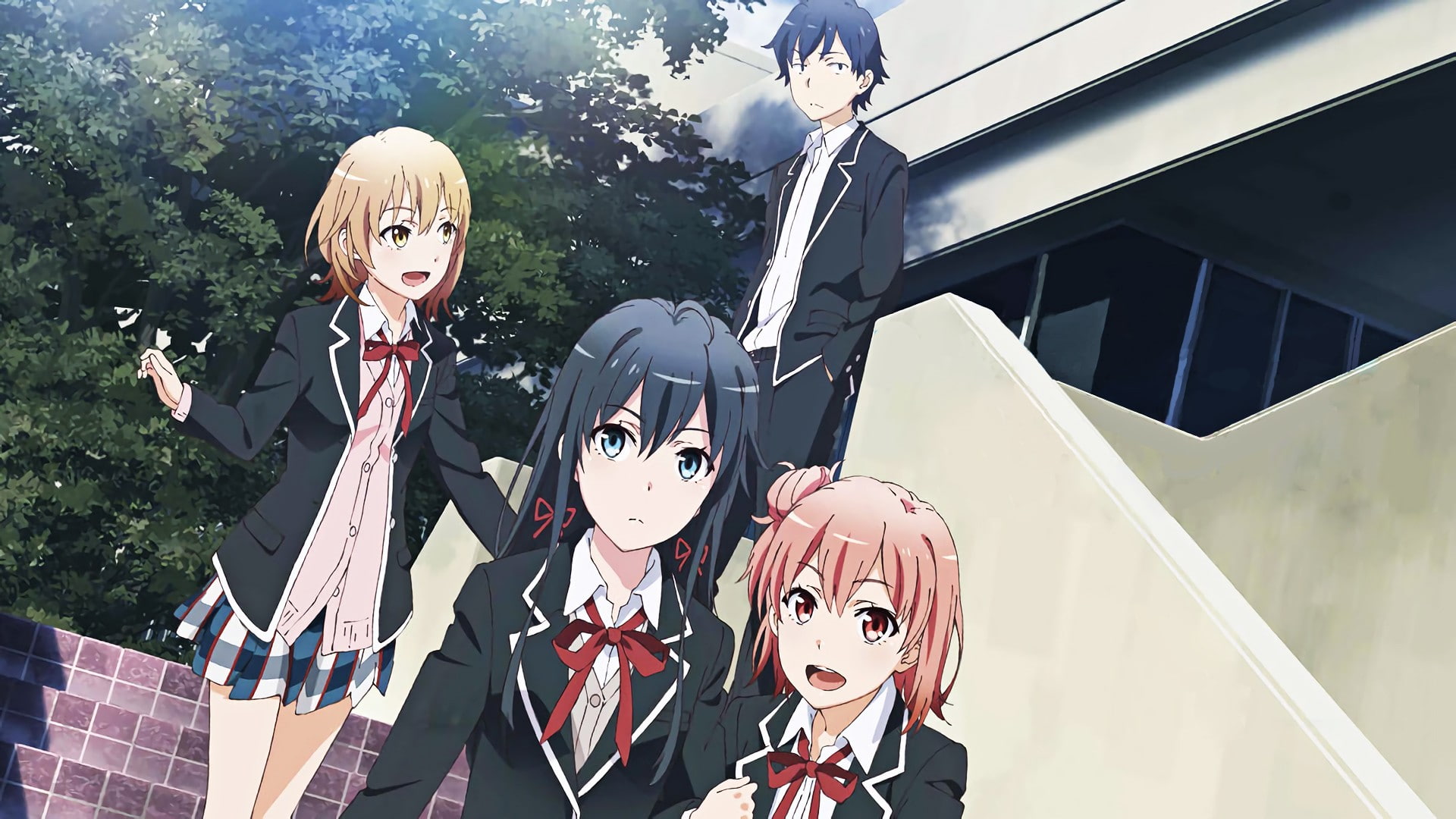 Hikigaya Hachiman, Yukinoshita Yukino, 1080P, Yuigahama Yui, anime girls, Isshiki Iroha, Yahari Ore no Seishun Love Comedy wa Machigatteiru, HD Wallpaper