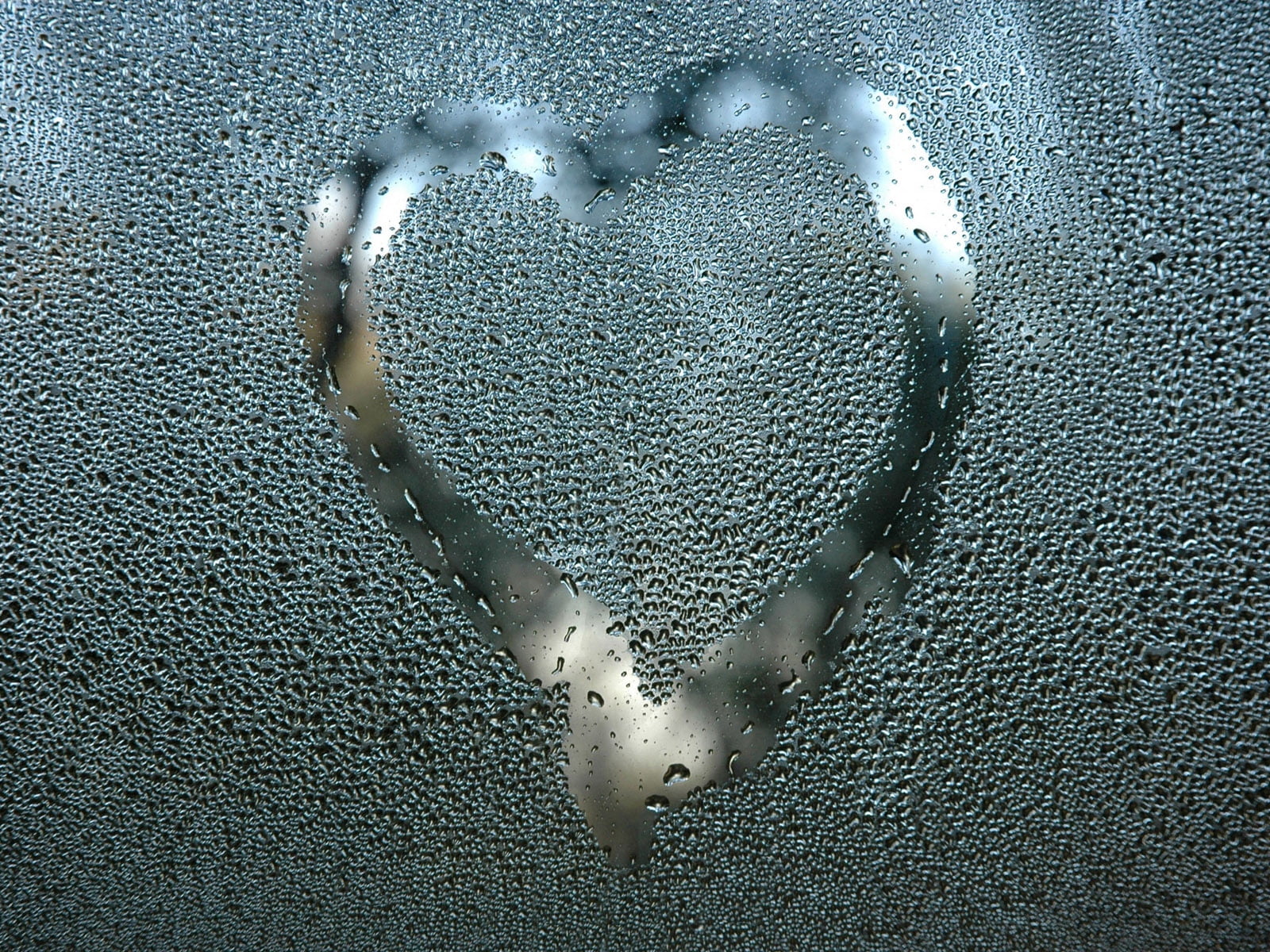 window, creativity, dew, backgrounds, blue, heart shape, wet, nature, emotion, cold, indoors, drawing, no People, reflection, design, shape, pattern, shiny, HD Wallpaper