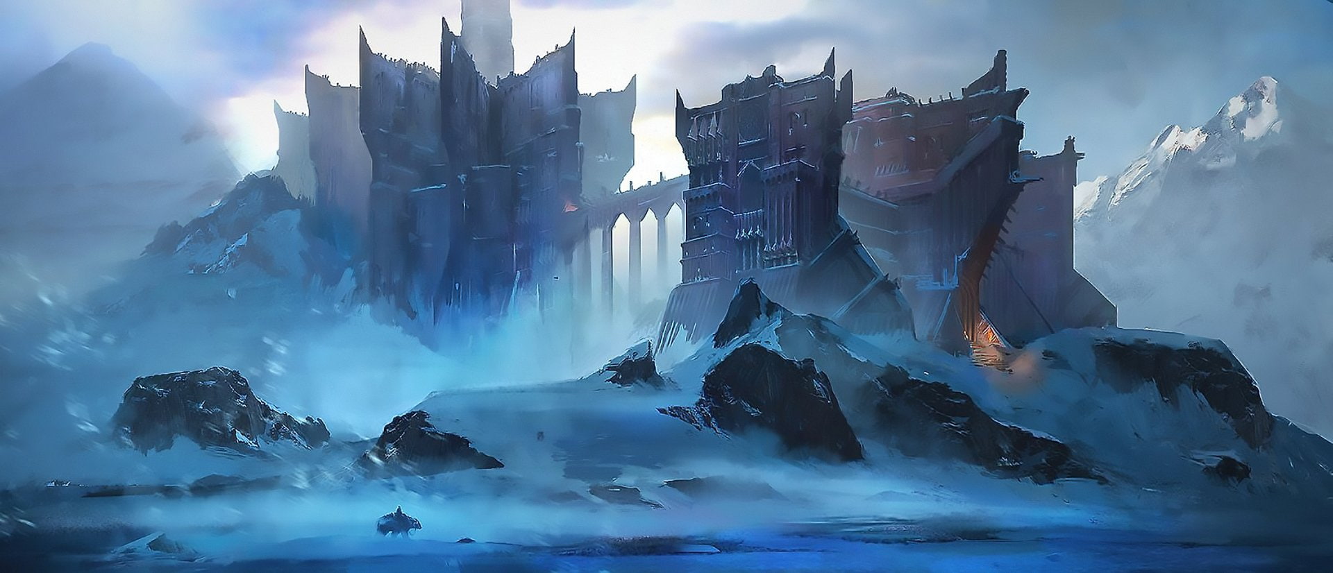 Castles, Castle, 1080P, Ice, HD Wallpaper